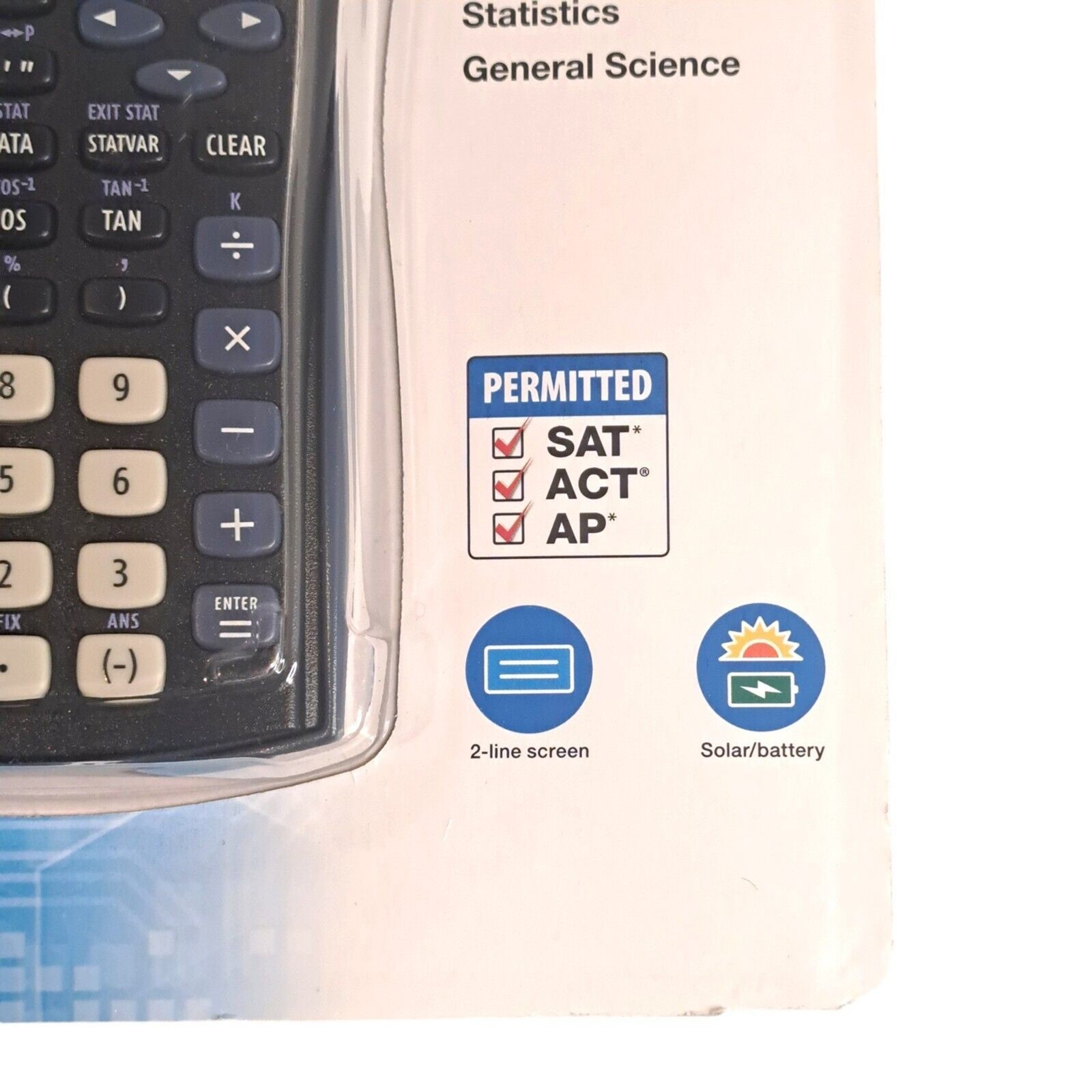 TI30XIIS Fundamental Scientific Calculator SAT ACT AP Solar+ Texas Instruments
