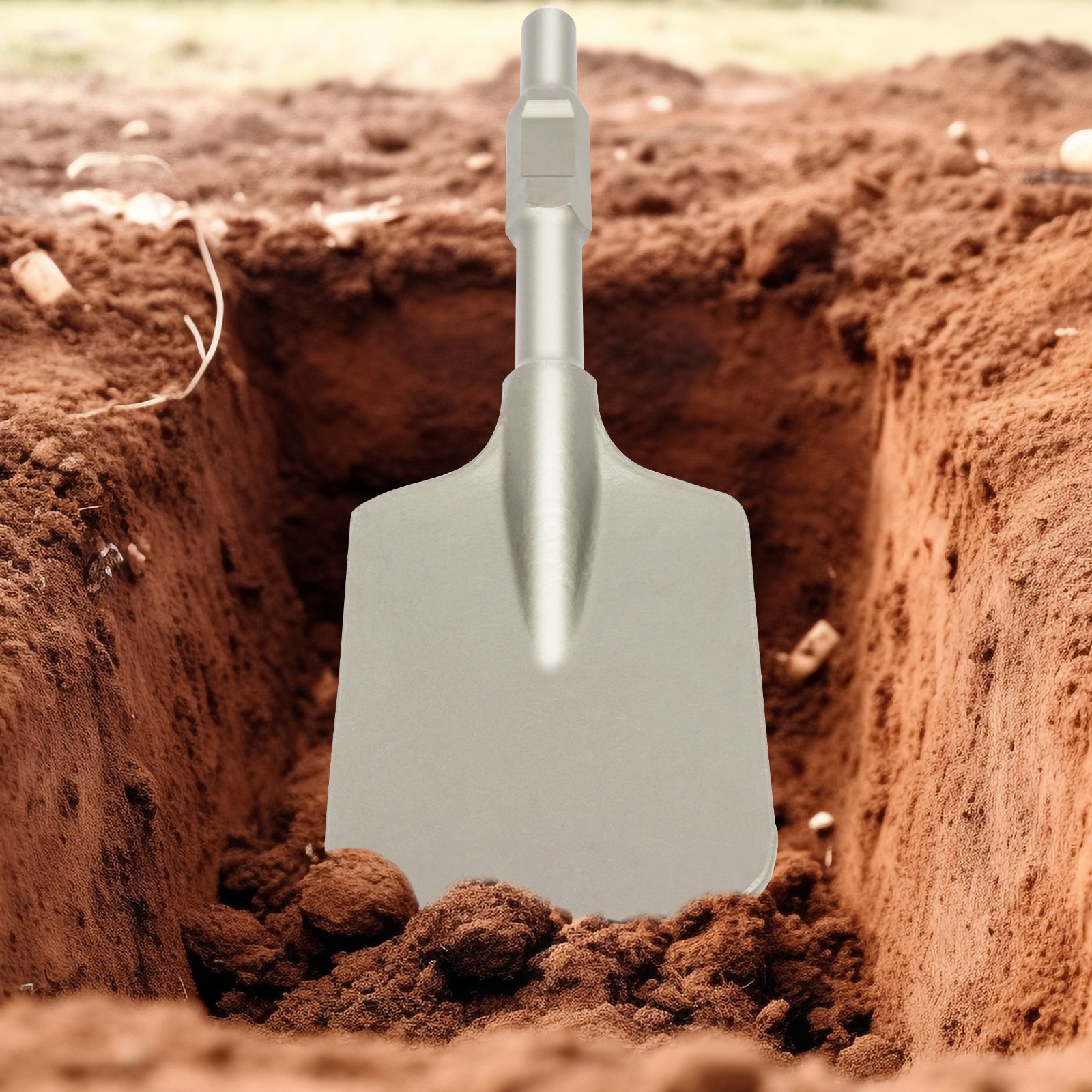 US Jack Hammer Clay Spade Shovel Chisel Bit 1-1/8″ Hex Shank Demolition Hammer