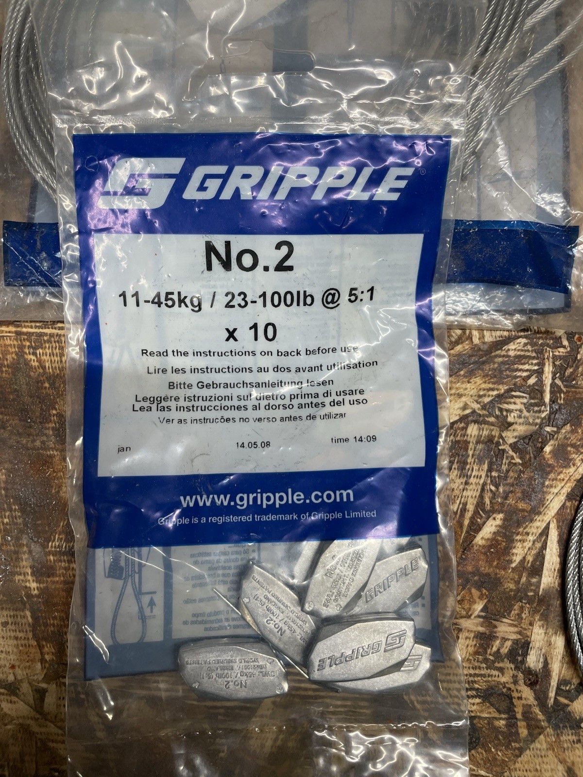 Gripple No. 2 ( 5 Foot ) 23-100 Pound – Hangers and Fasteners – 25 Pieces