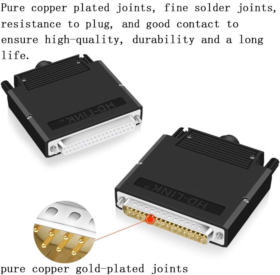 ANMBEST Thinner DB37 Solderless RS232 D-SUB Serial to 37-pin Port Terminal Femal