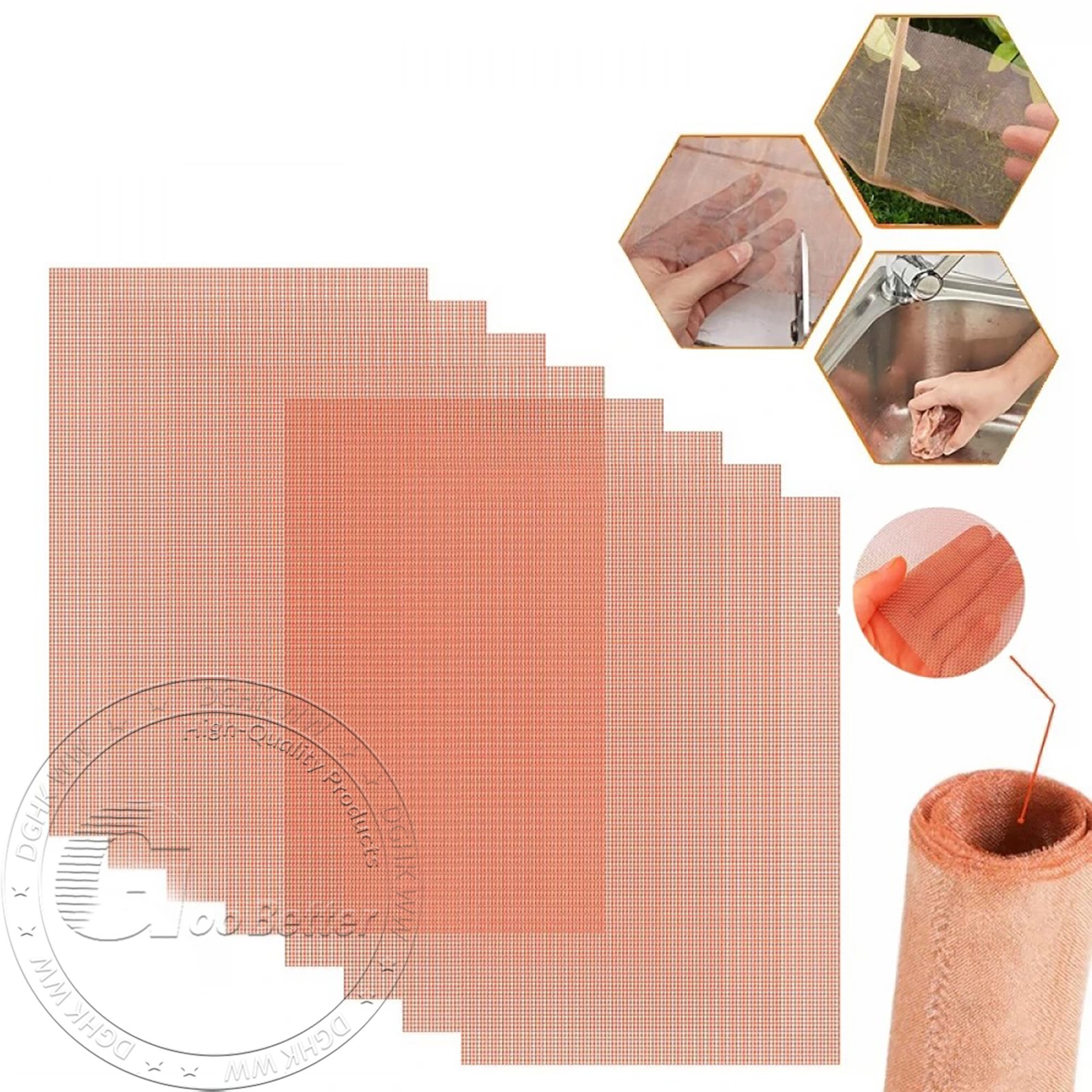 10-200 Mesh 99.9% Copper Screen Woven Mesh Screen Copper Mesh Cloth