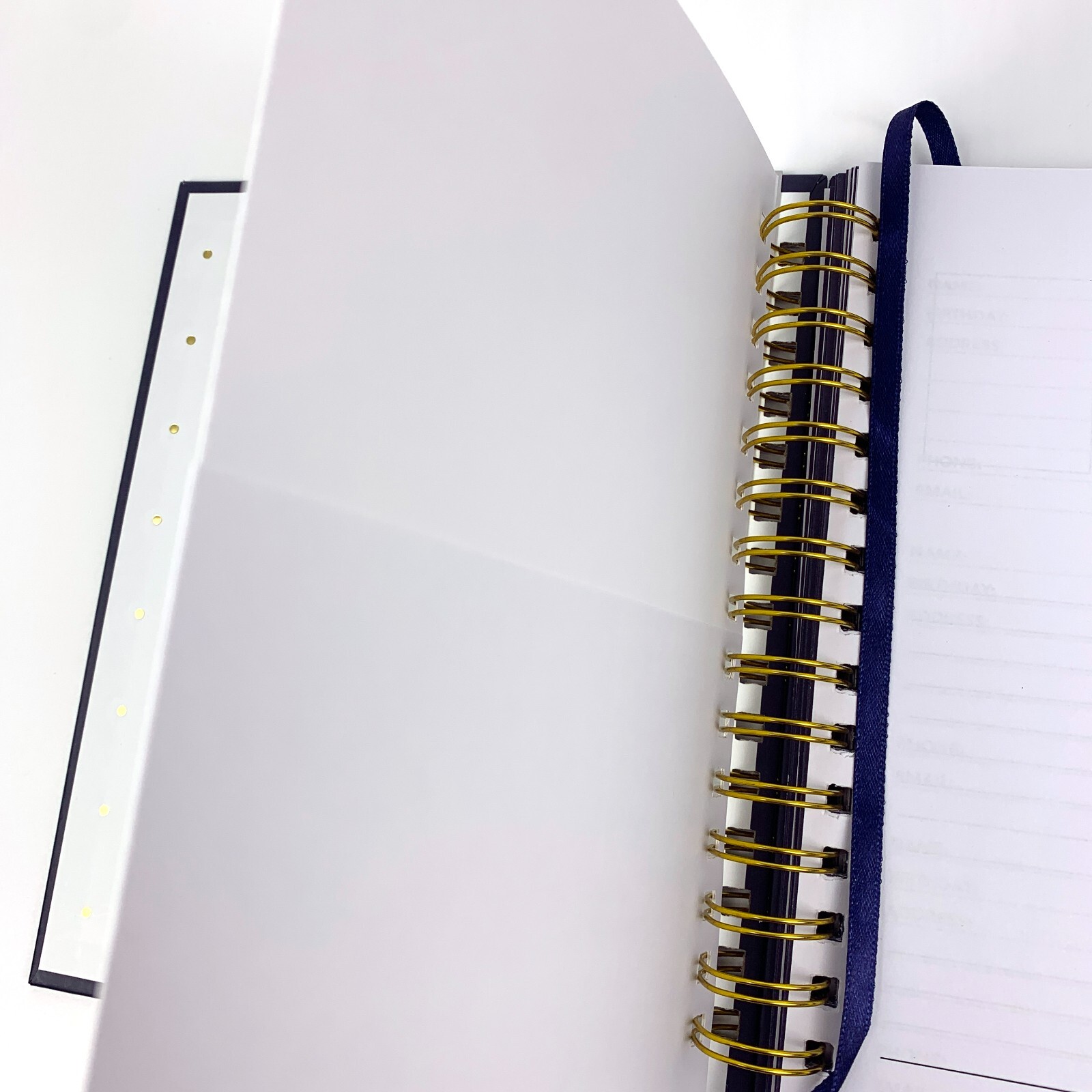 Pembrook Premium Spiral Bound Planner No Date Weekly Monthly Ribbon Bookmark 160