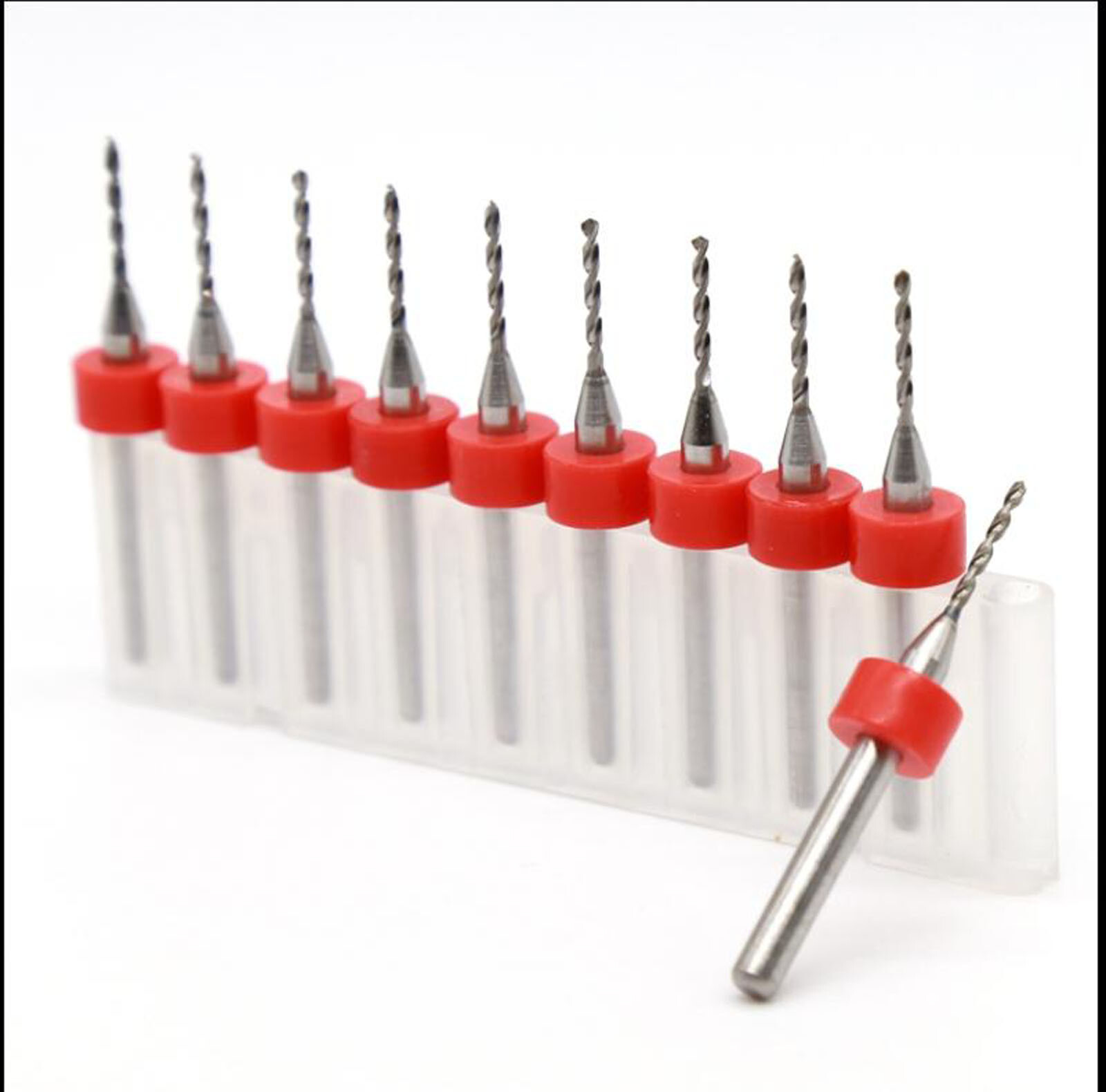 Φ 0.1mm ~ 3.175mm Carbide Micro Drill Bits CNC PCB Dremel Portable 1/8″ Shank
