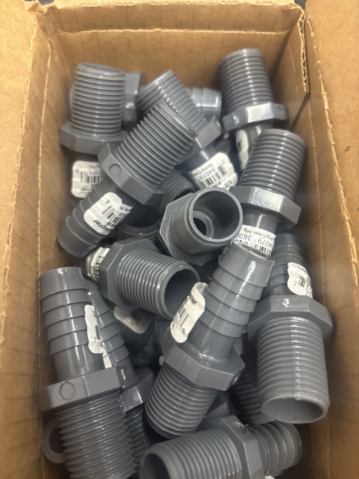 Spears 1436-005 PVC 1/2″ Insert Male Adapter Gray D2609 (Lot of 50)