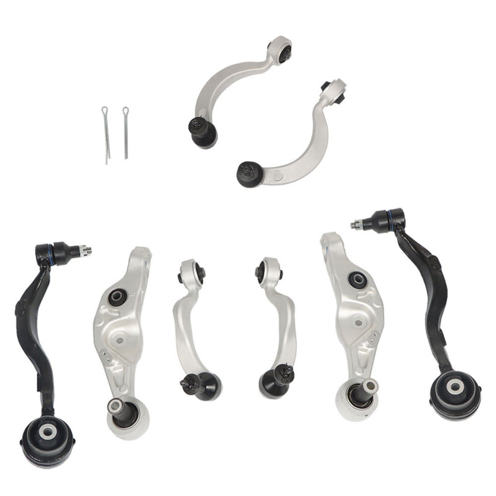 8Pcs Front Upper & Lower Control Arms Ball Joints Assembly for Lexus LS460 07-17