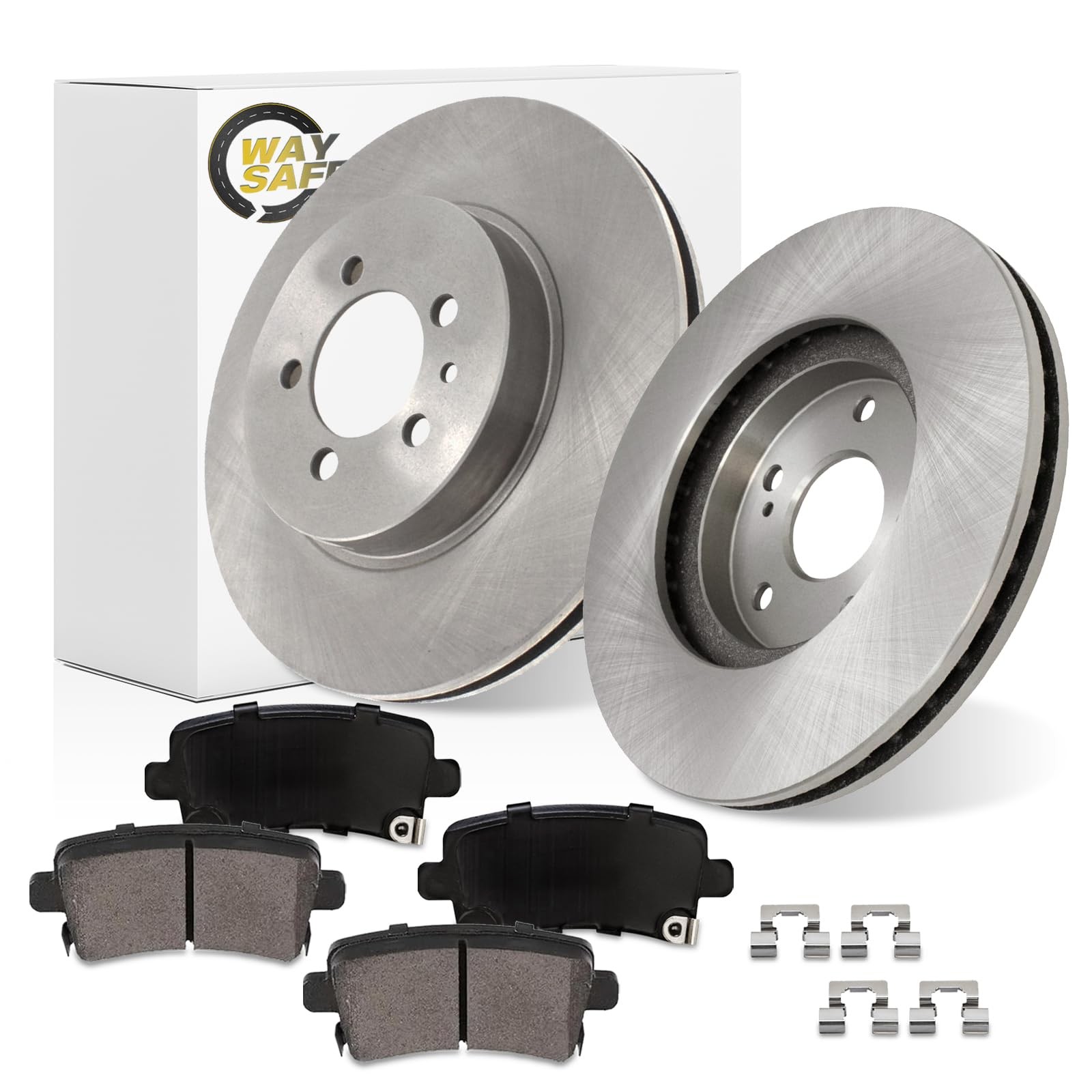 12.4 315mm Rear Vented Rotors Ceramic Pads Kit for Buick Allure LaCrosse Regal 5