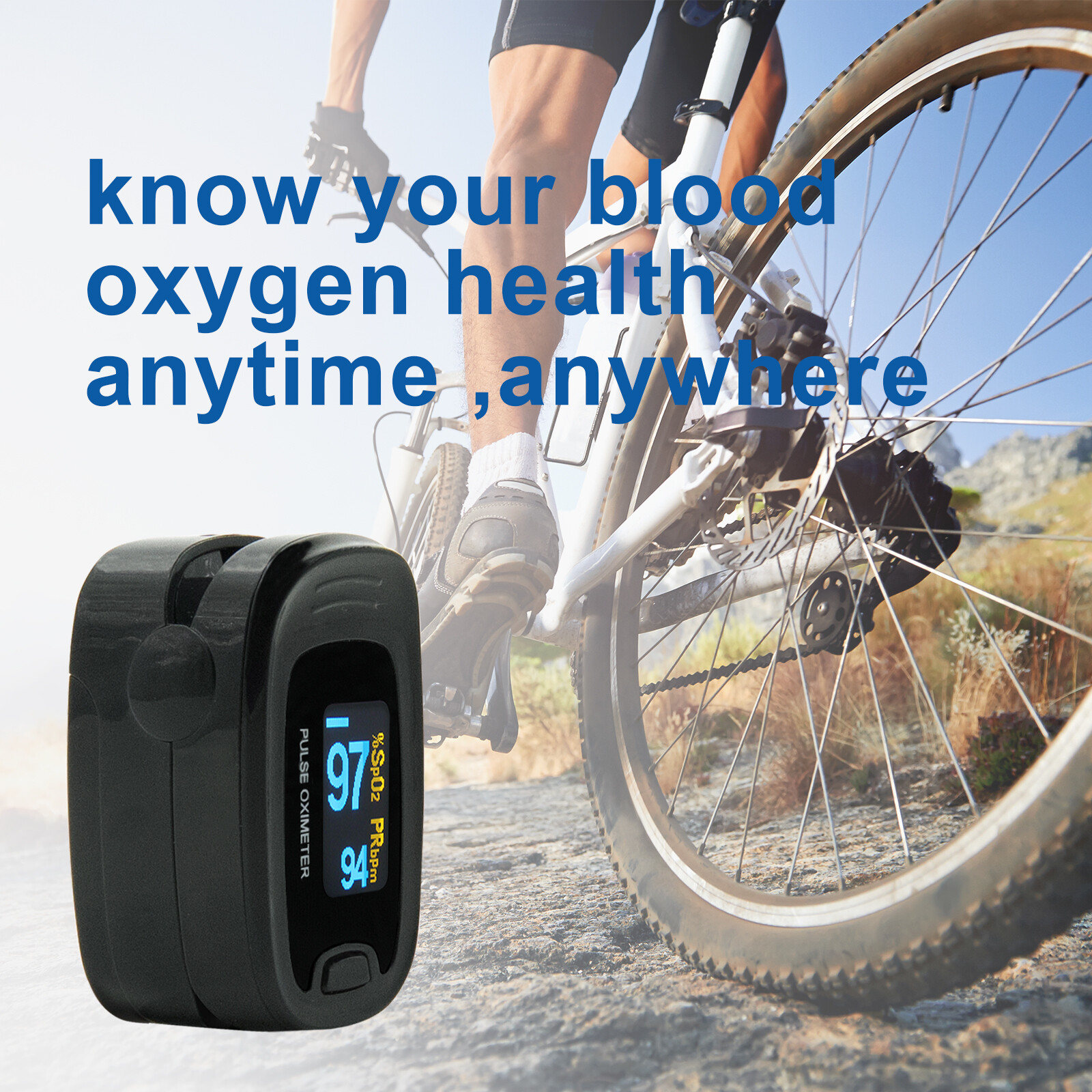CONTEC Fingertip Pulse Oximeter,Blood Oxygen Spo2,Free Case,Lanyard,SPO2,PR USA