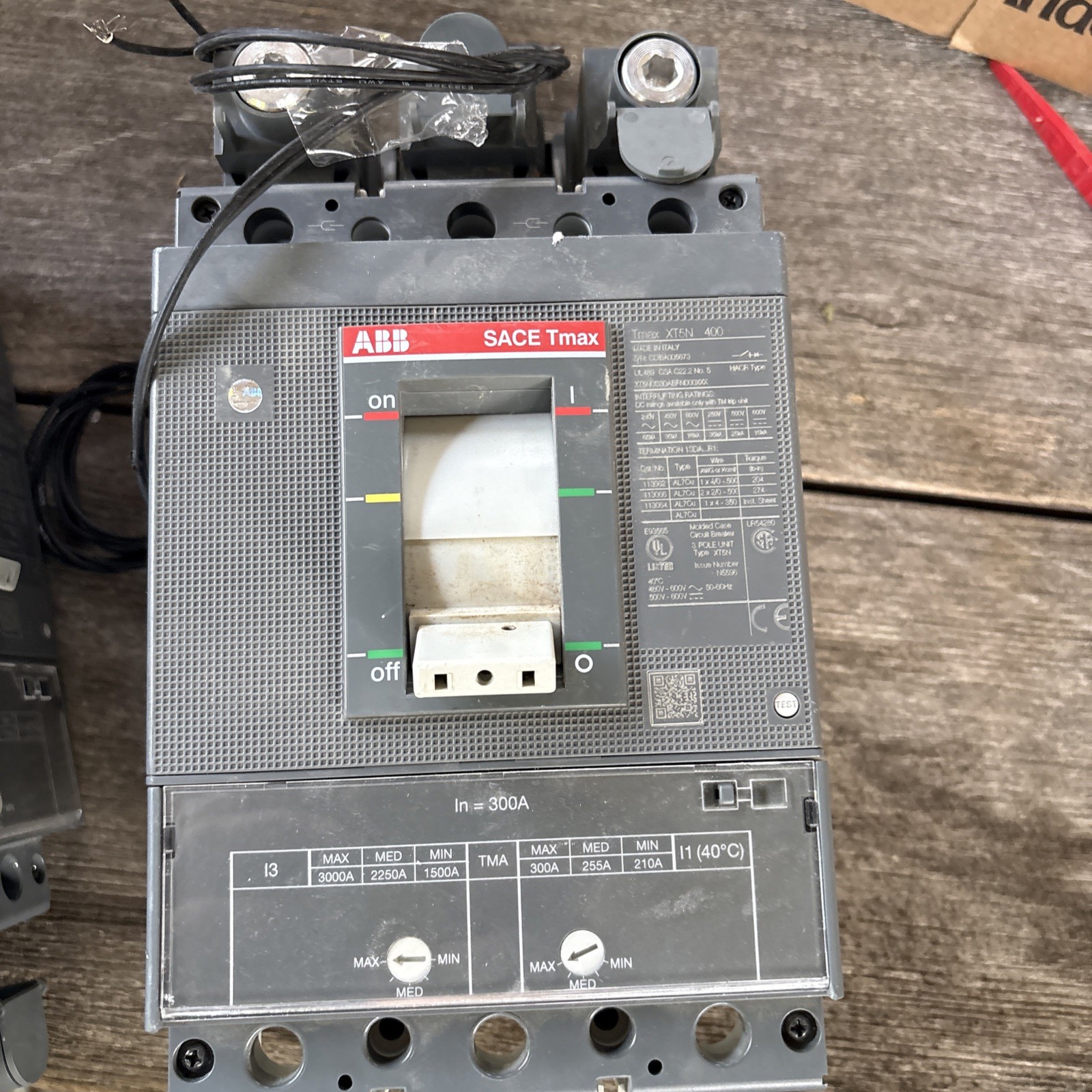 Lot Of 2 !!! ABB SACE XT5N 400 Circuit Breaker