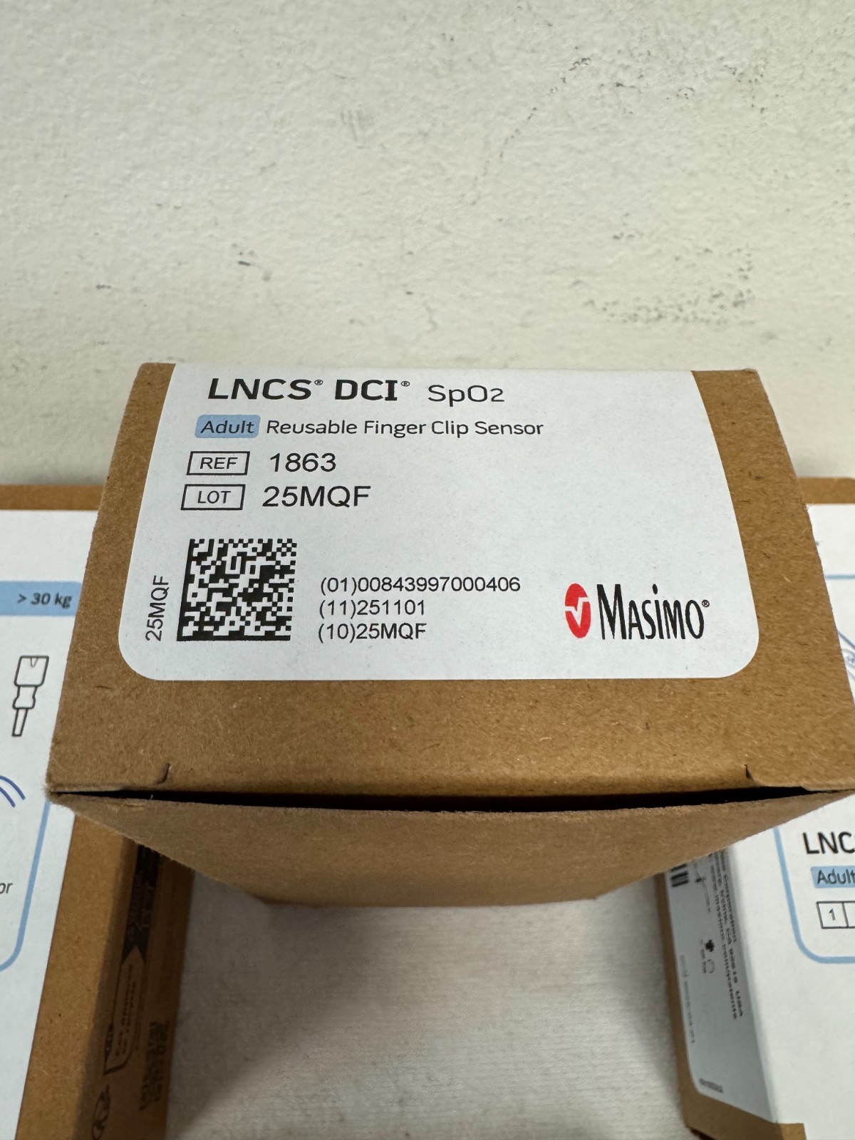 Masimo LNCS DCI Adult Reusable SpO2 Sensor – REF 1863 NEW in BOX (F710)