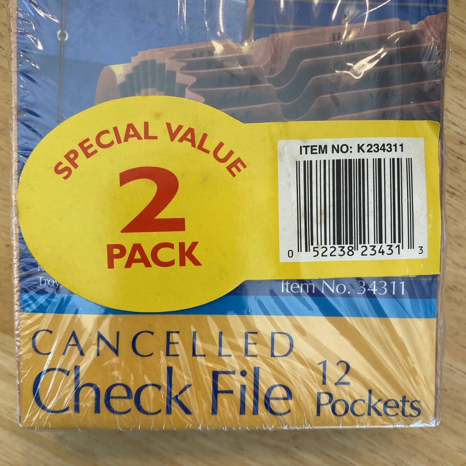 Office Select Cancelled Check File 4.5” x 9.5” LOT OF TWO SEALED – Total of 24