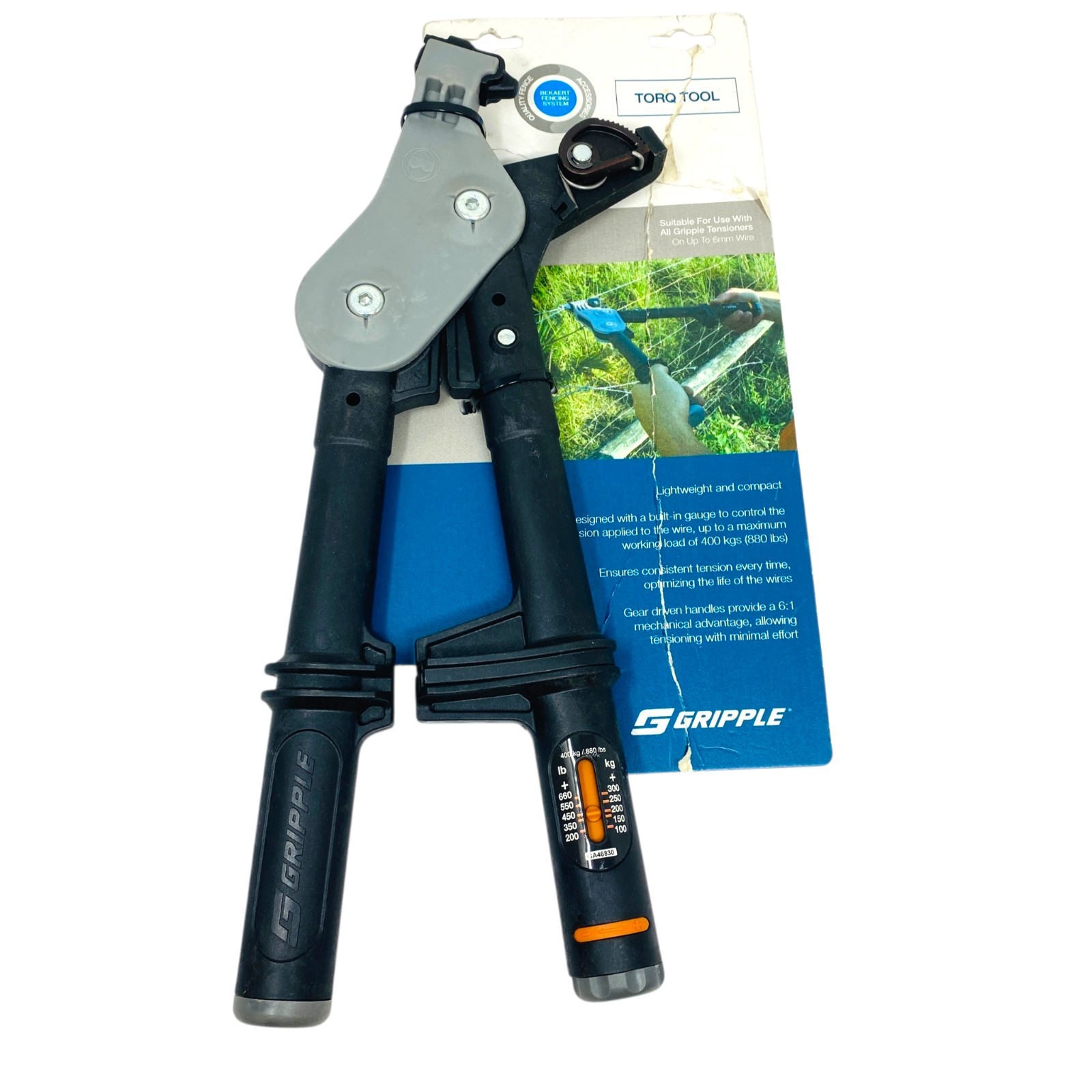Gripple Torq Tensioning Tool Fencing Wire Tensioner 400kg 880lbs 6mm