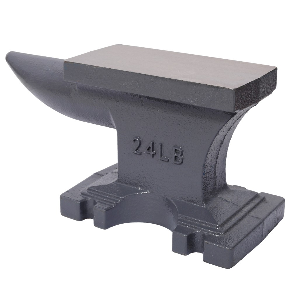 55LB(25KG) Gray Cast Iron Anvil, Square Horn & Stable Base