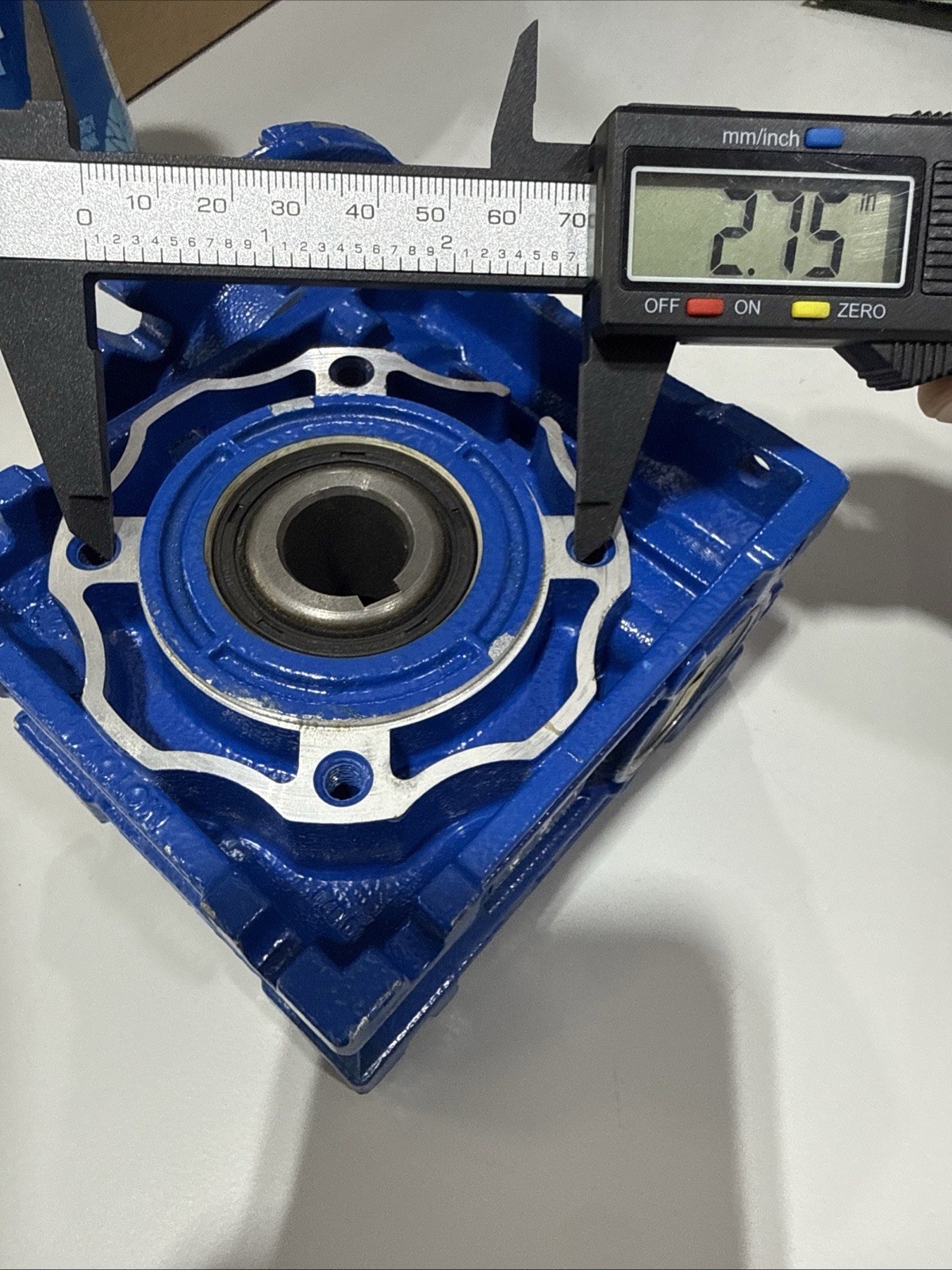 Motovario NMRV040 60:1 Right Angle Reducer, Worm Drive, 3/4″ Output bore