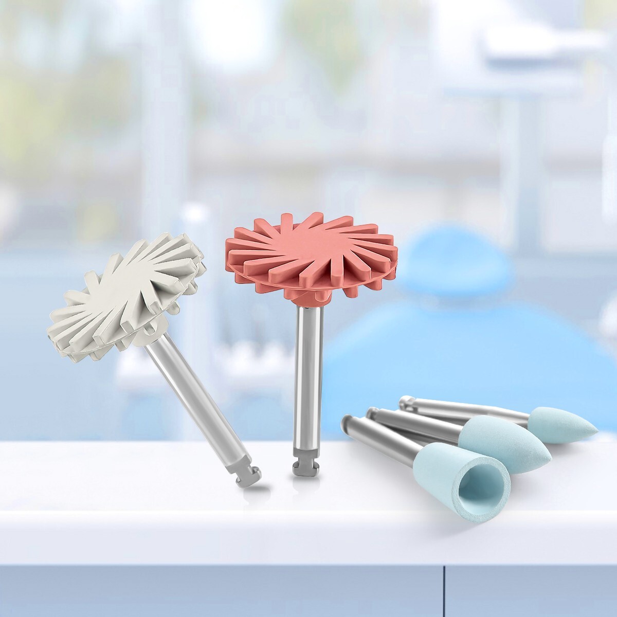 12pcs AZDENT Dental Composite Polishing Kit RA2.35mm for contra angle handpiece