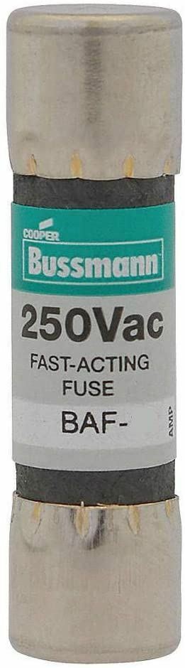 Pack of 10 Fuse Fast Acting Midget, Amps 1, BAF