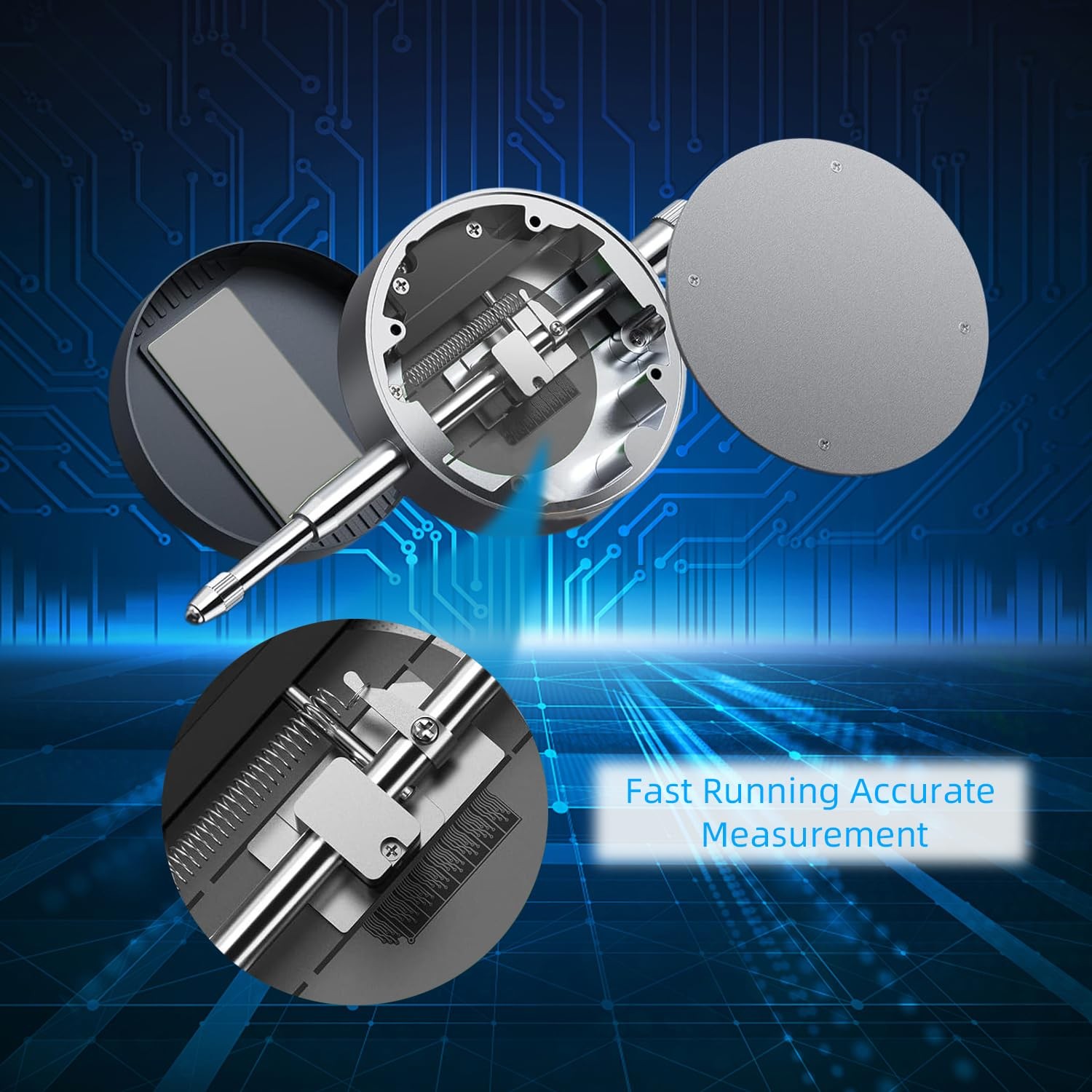 Electronic Digital Dial Gauge,with A Range of 0.5in/12.7mm and A 0.5 in/0.01