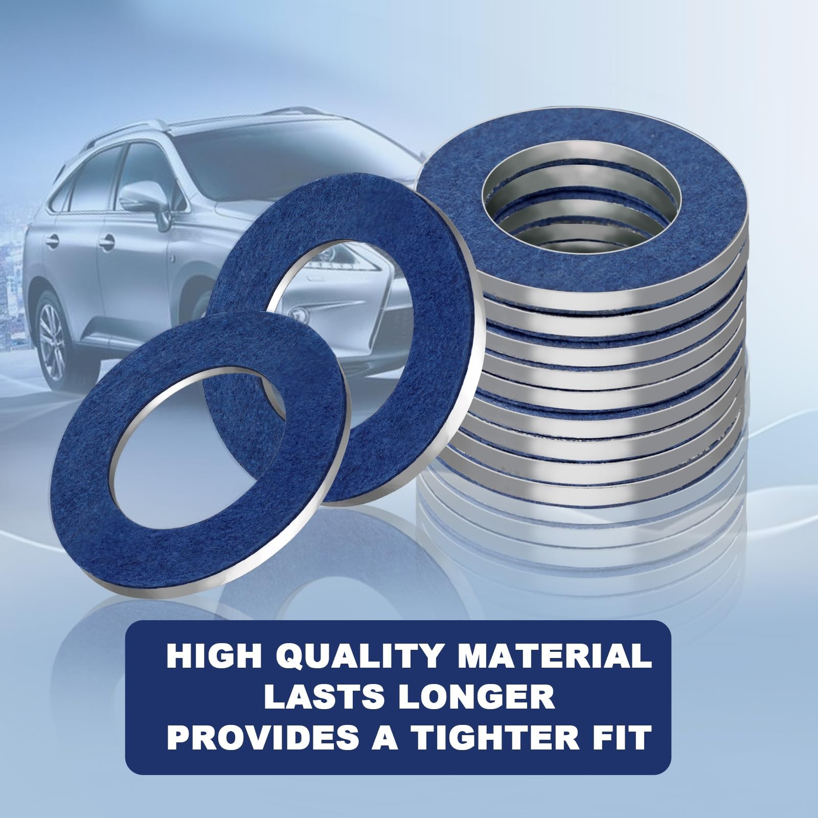 25-PCS 90430-12031 M12 Oil Drain Plug Gasket Washer Crush Seal – Premium Aluminu