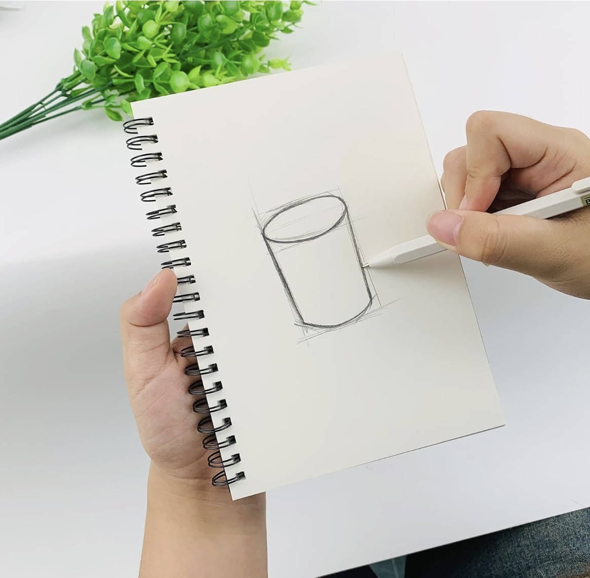 DSTELIN Spiral Notebook 7.5×5.1 Soft Cover 100 Pages Black