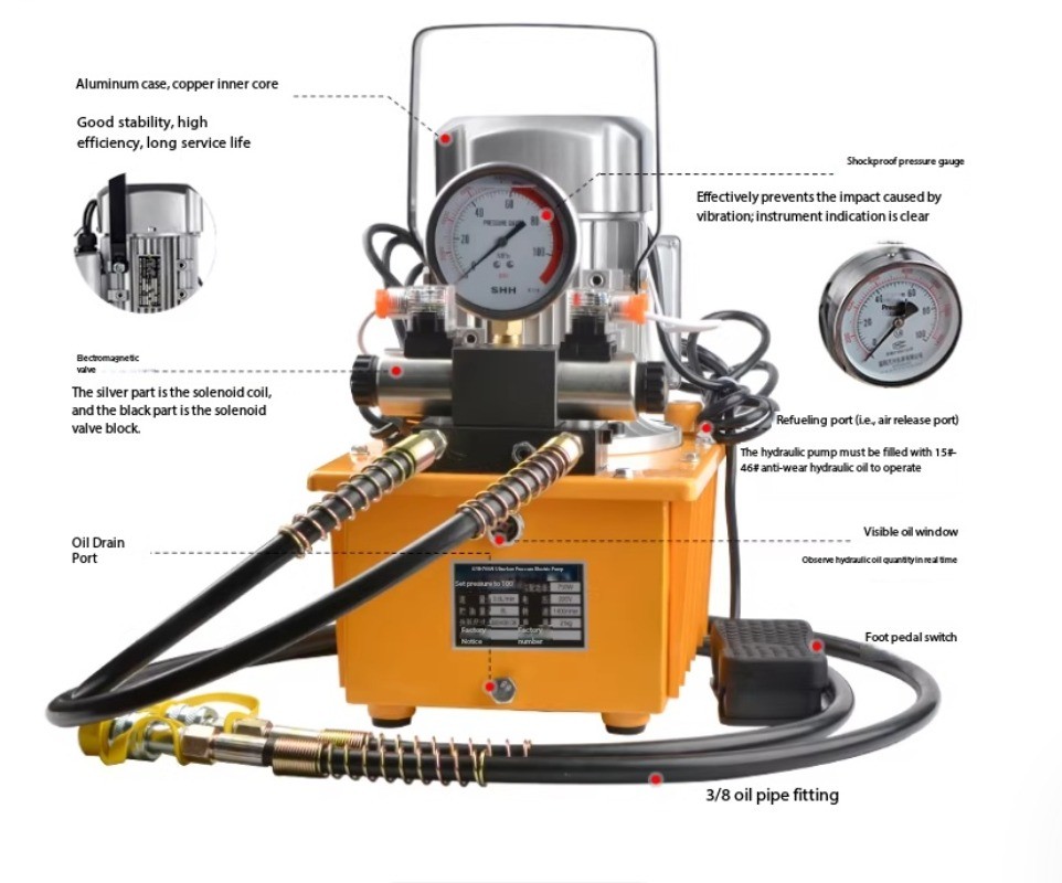 GYB-700A Solenoid Valve Pump Station Single/Dual Circuit Hydraulic Oil Pump