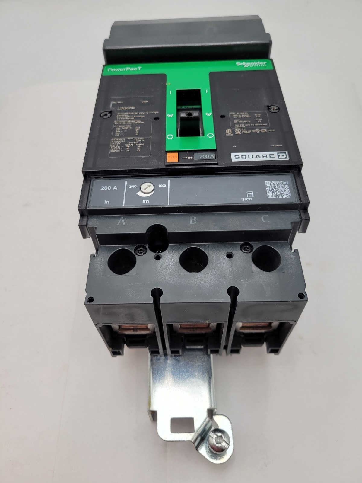 Square D JJA36200 I-Line Circuit Breaker 200A 3P 600V