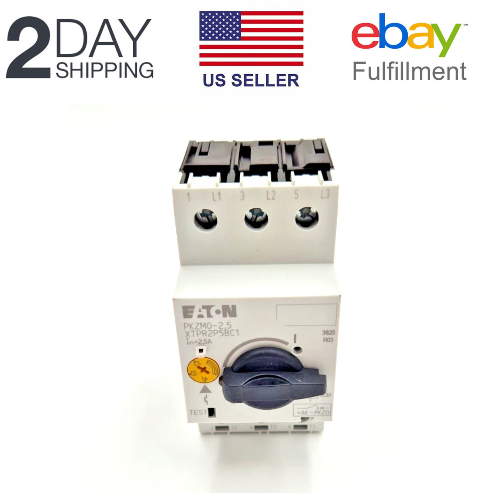 EATON Thermal Magnetic Circuit Breaker Motor Protect PKZM0-25 25 A 3 Pole New US