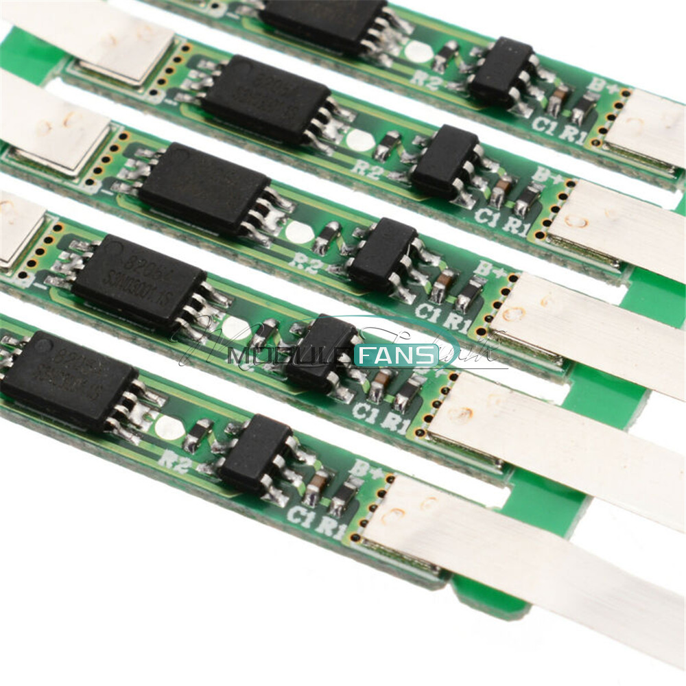5~100PC 1S 3.7V 18650 Li-ion lithium Lipo Battery Cell BMS Protection Board
