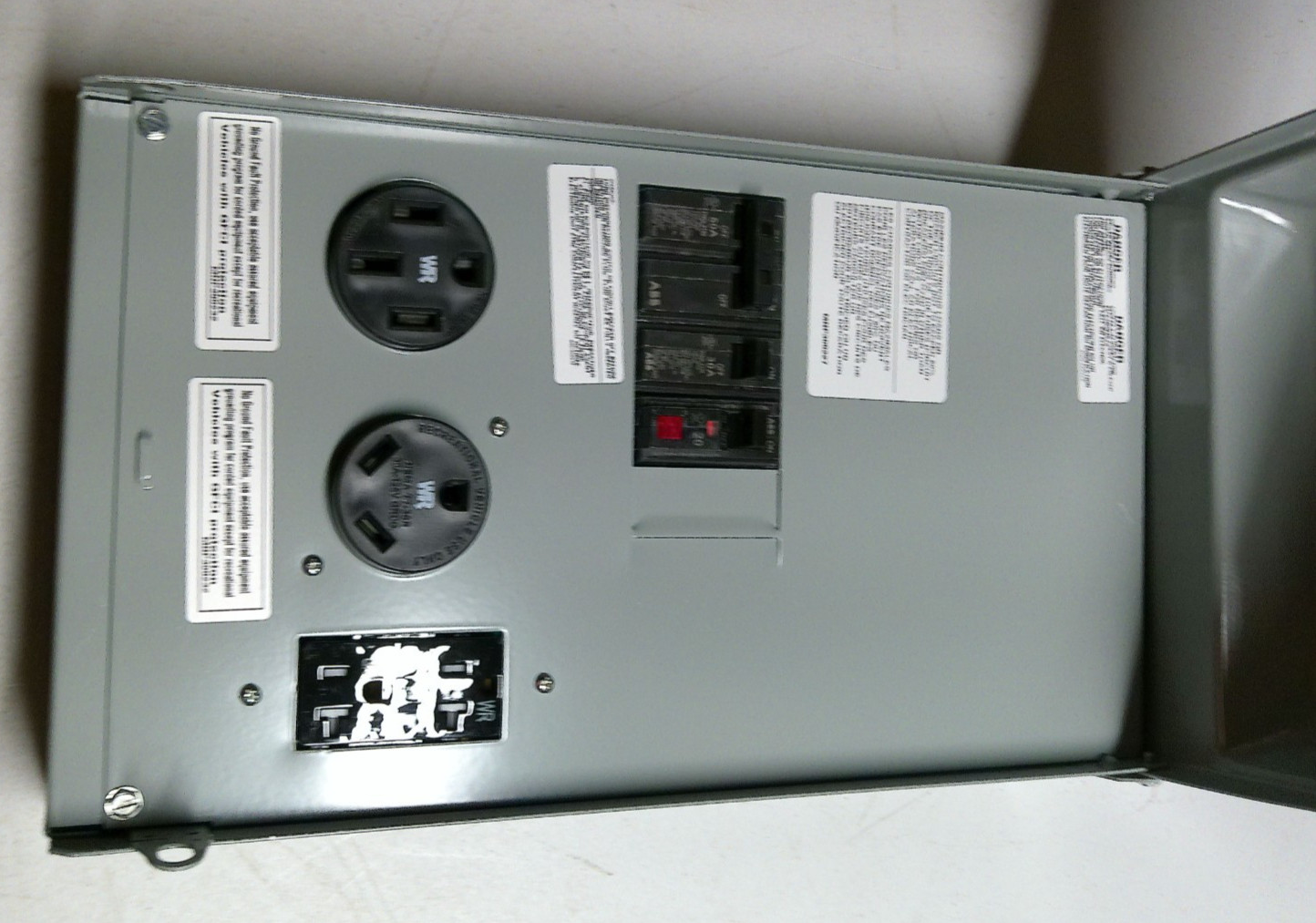 Midwest U075CTL010 Weatherproof RV Power Centre 100A 50/30/20