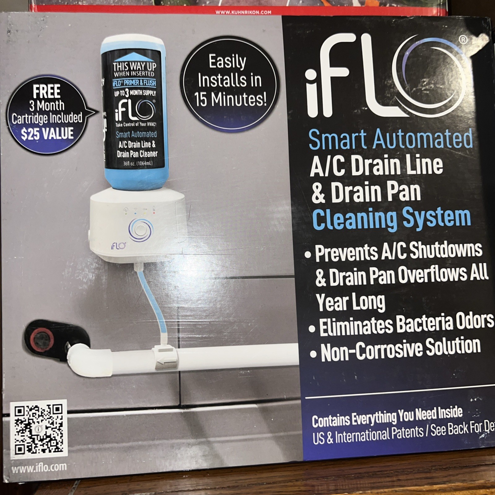 IFLO SMART AUTOMATED A/C DRAIN LINE CLEANER HVAC 3 MONTH REFILL KIT SYSTEM NEW