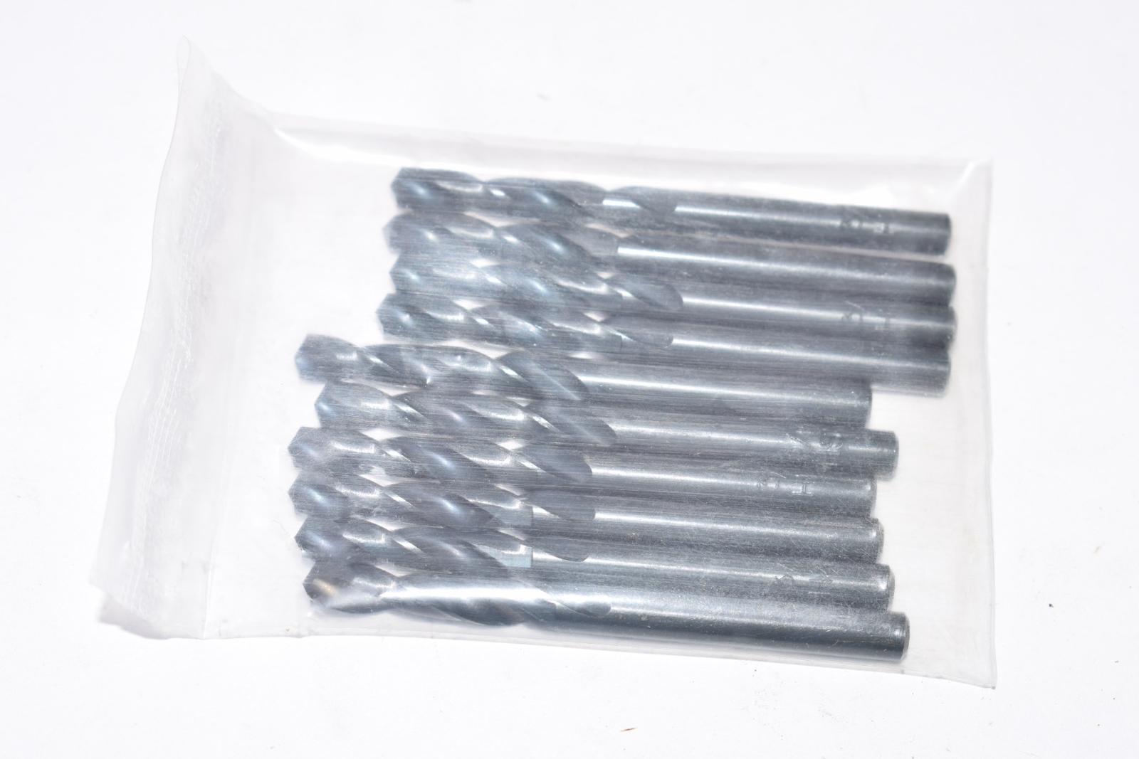 Pack of 10 NEW HSS 3/16” Drill Bits Set, 2-1/4” OAL
