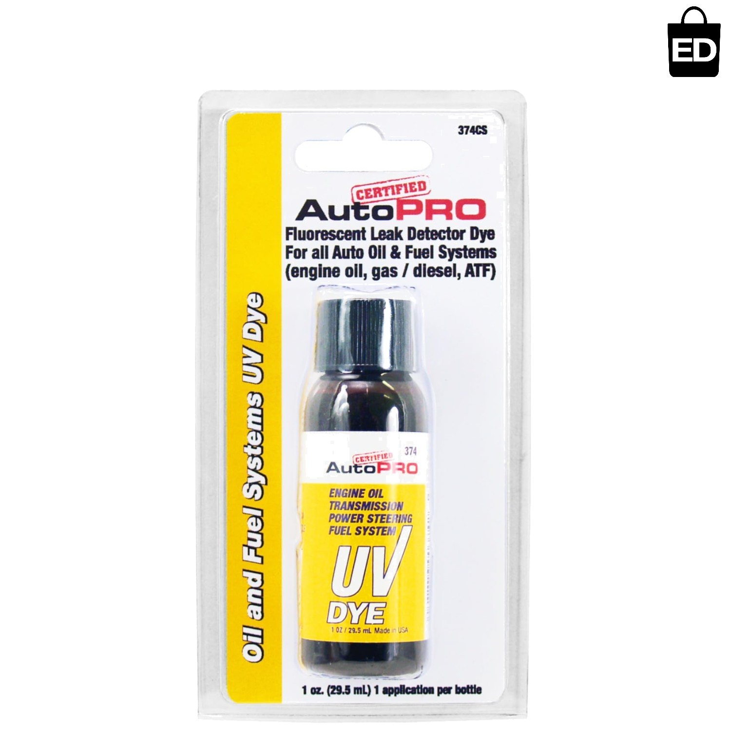 1 Oz Oil and Fuel System UV Dye – Quick Leak Detection for Diesel & Gas Engines