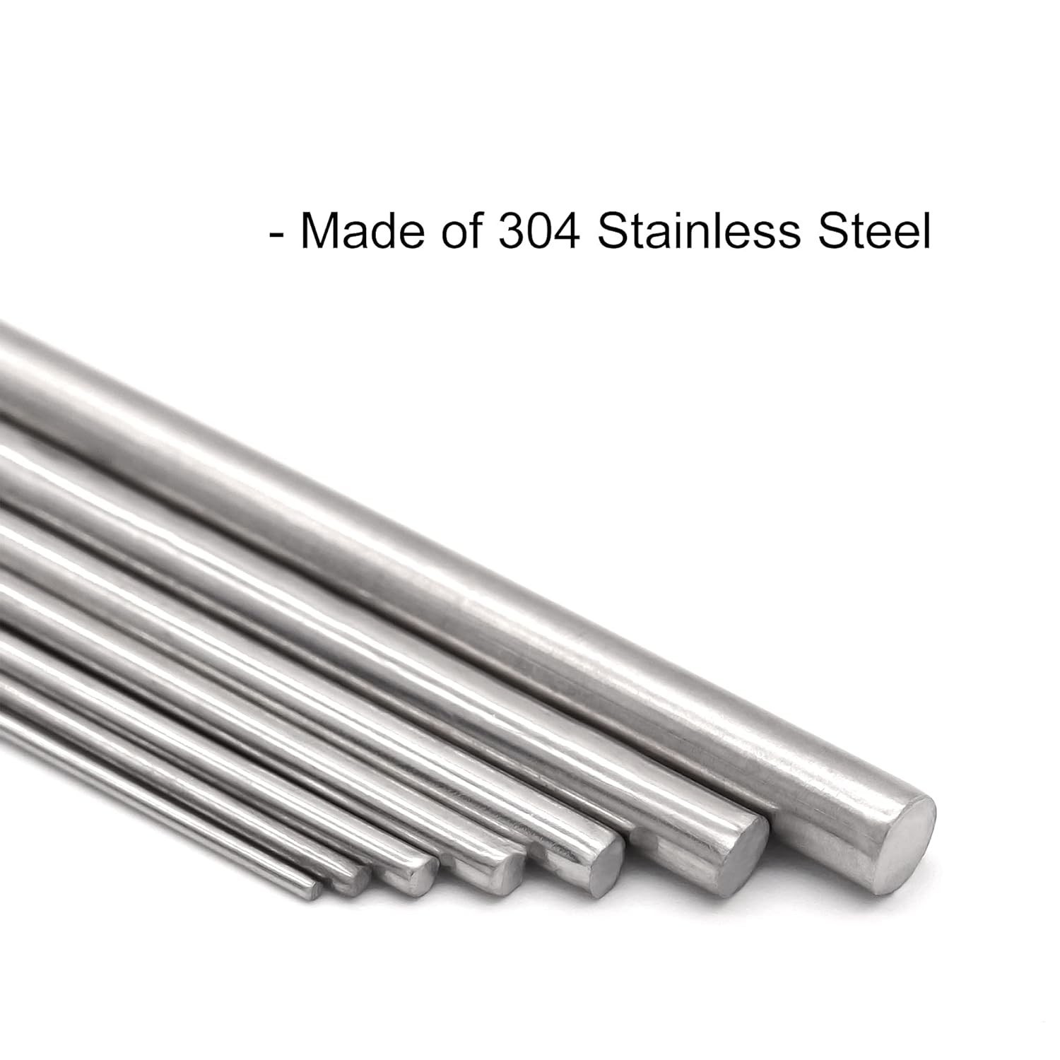 304 Stainless Steel Round Rods 1mm x 300mm – Durable Model Making Essentials