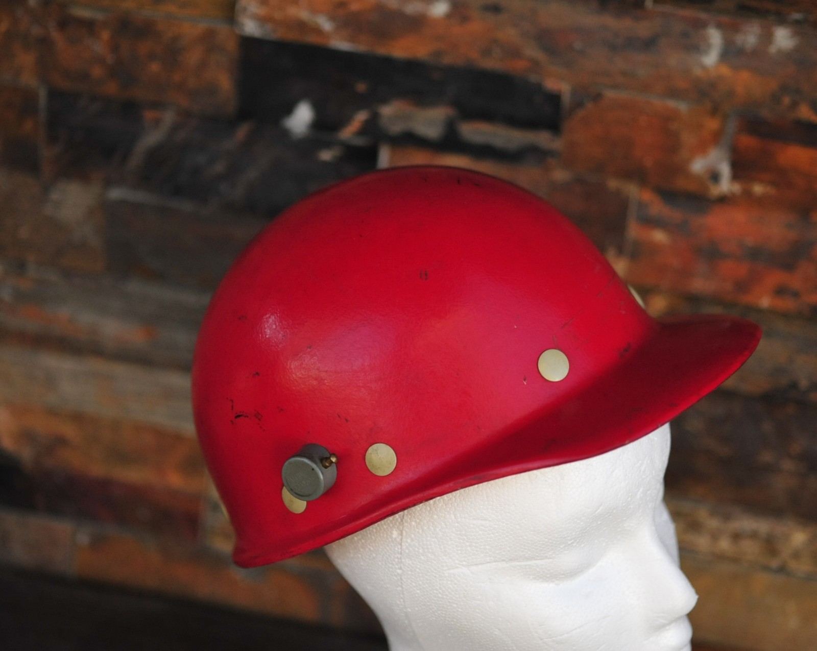 Vintage Red Fibre-Metal Hard Hat SuperGlas Pennsylvania