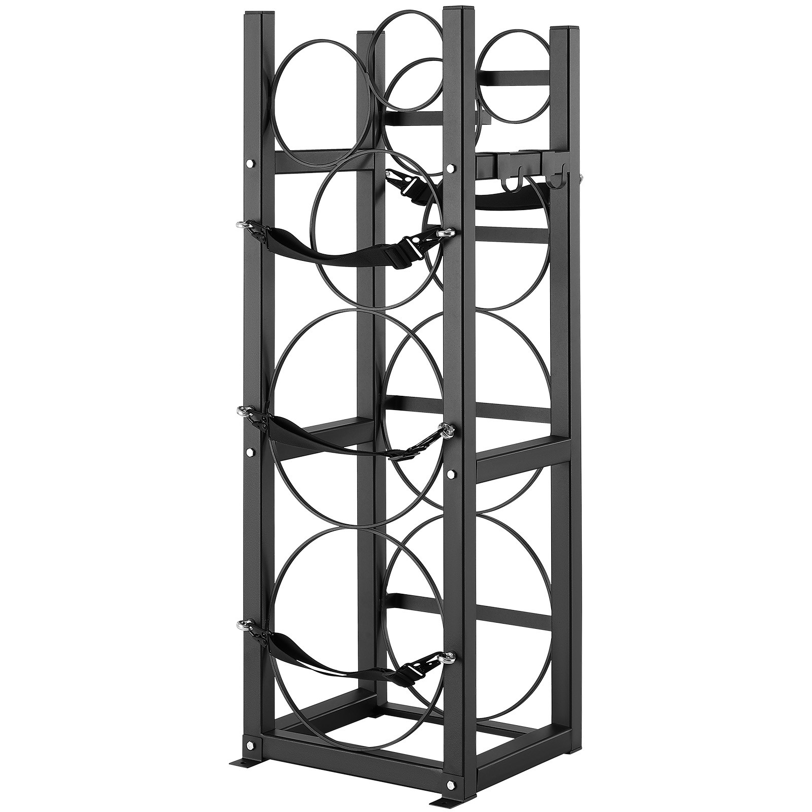 VEVOR Refrigerant Tank Rack 2 x 30lbs and 3 Small Tanks Cylinder Tank Rack