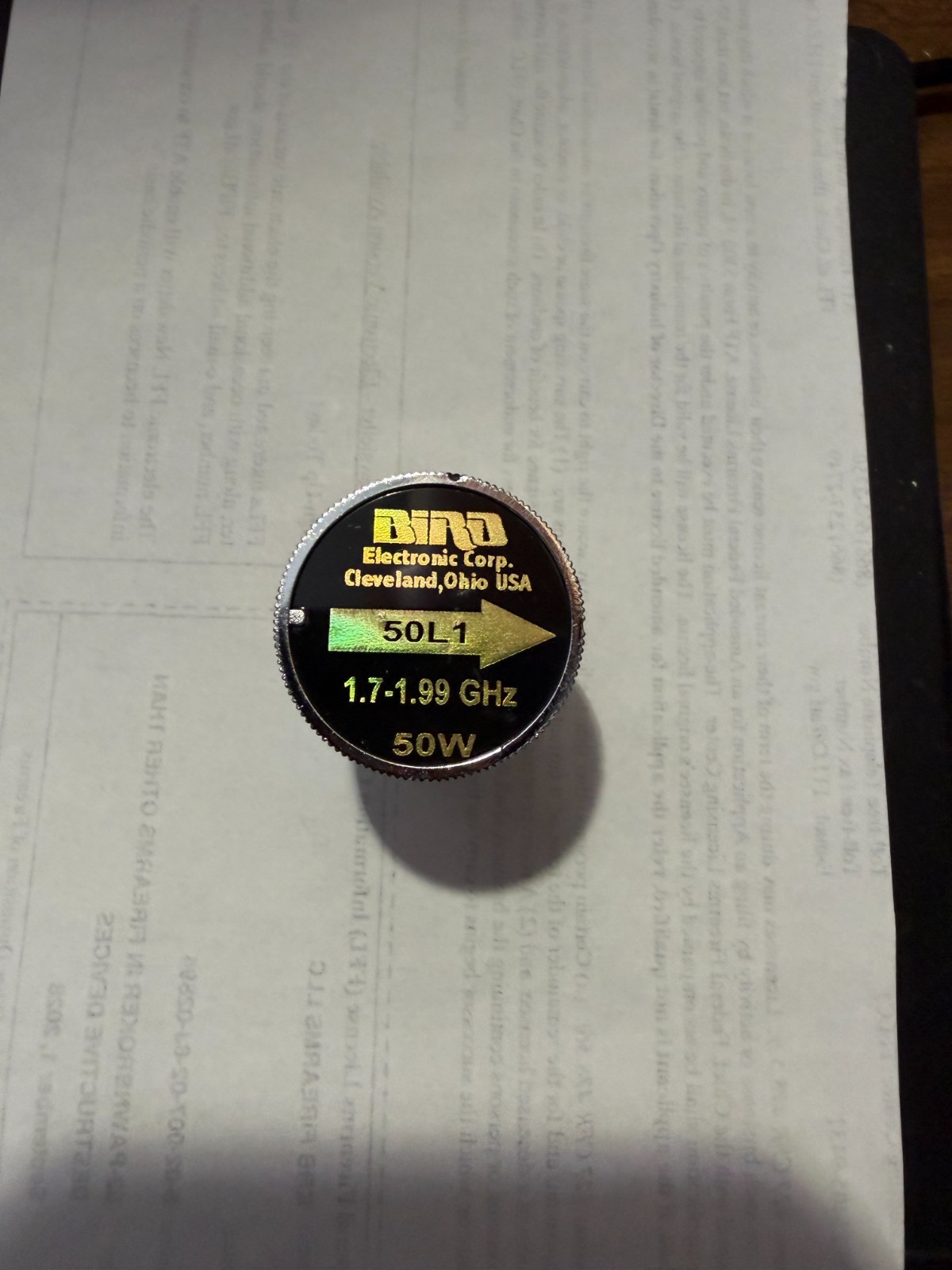BIRD 50L1 1.7-1.99GHz Wattmeter Element