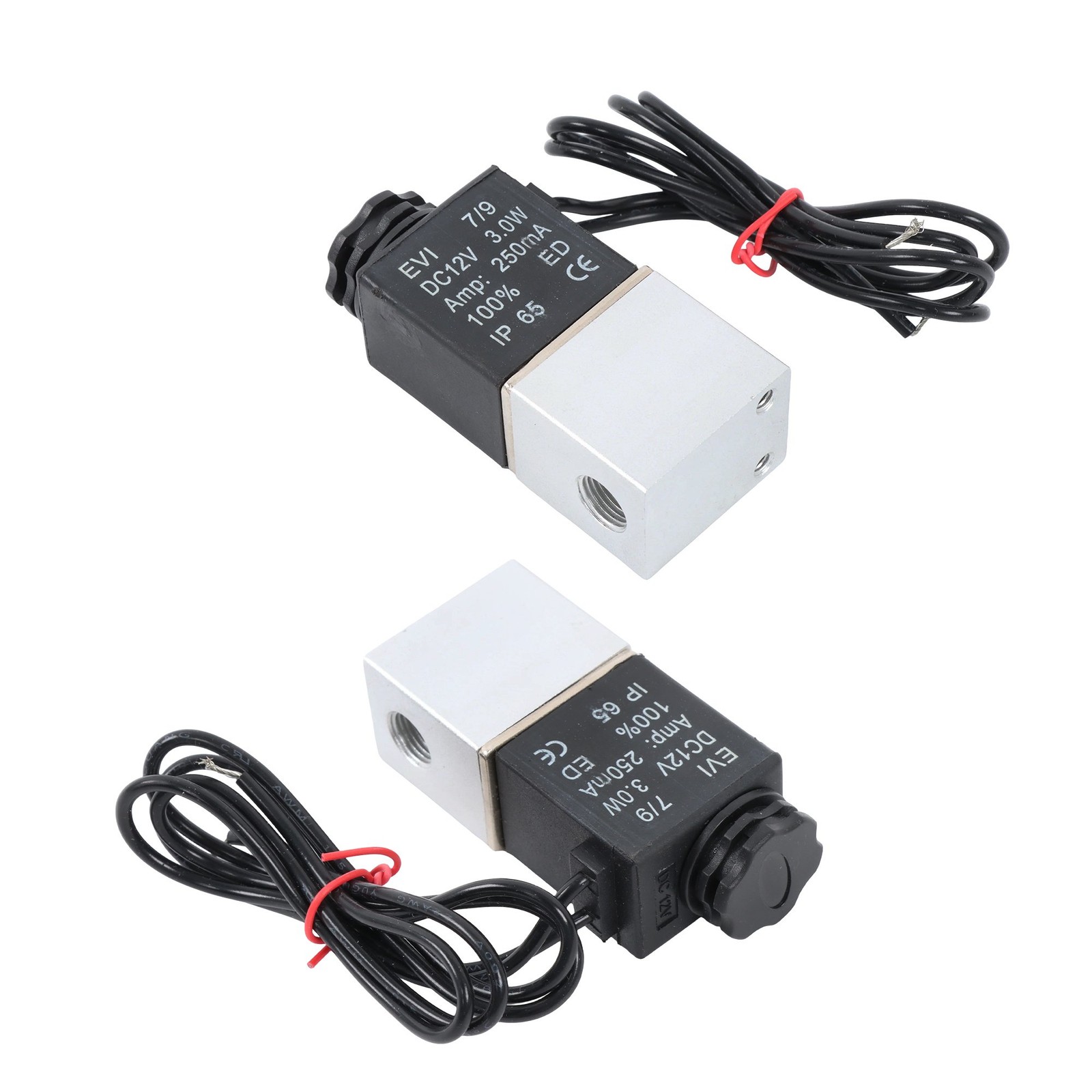 2X 1/4″ Fast Response Electric Air Water Solenoid Valve 12V DC Normally Closed