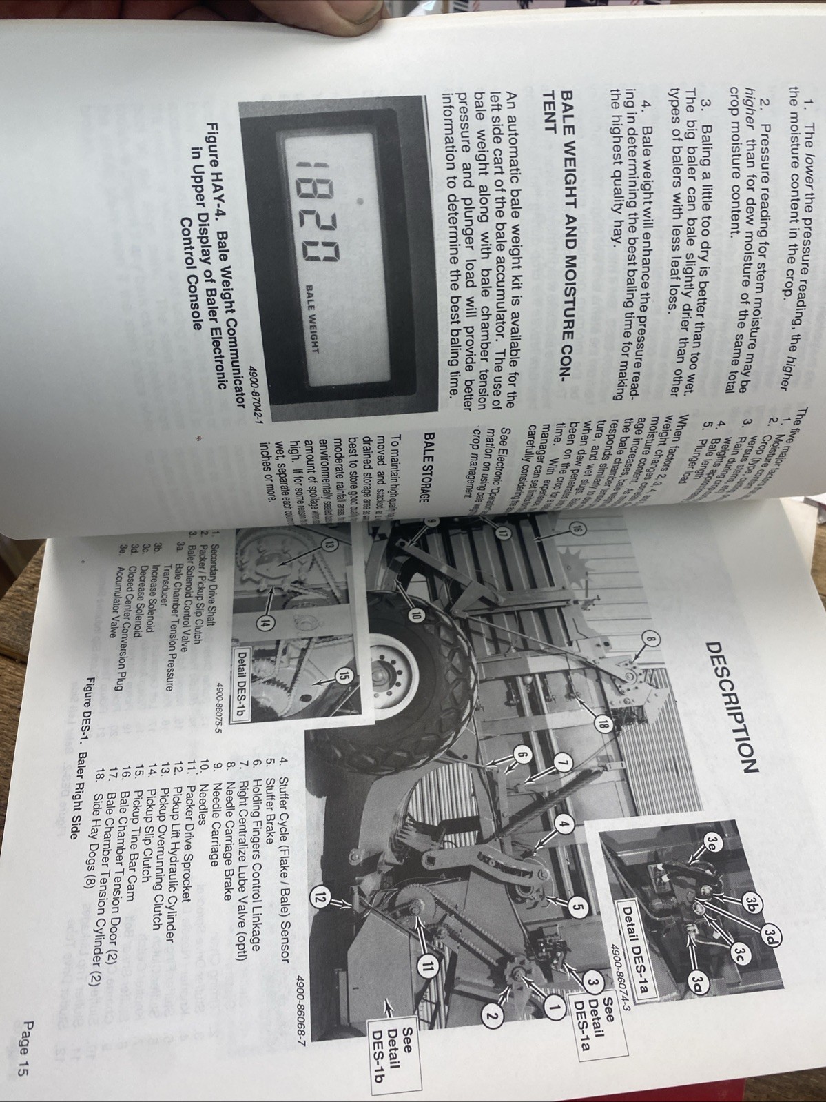 CASE IH 8580 LARGE RECTANGULAR BALER OPERATOR’S MANUAL NOS OEM