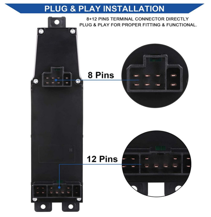 Left Driver Side Master Window Switch Control for Jeep Cherokee 1997- 2001 Auto