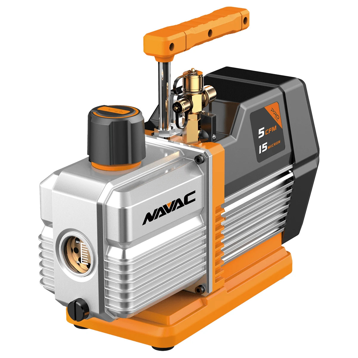 NAVAC NP5DP 5 CFM Vacuum Pump Dual-Stage AC 15 Micron A2L Compatible Kit