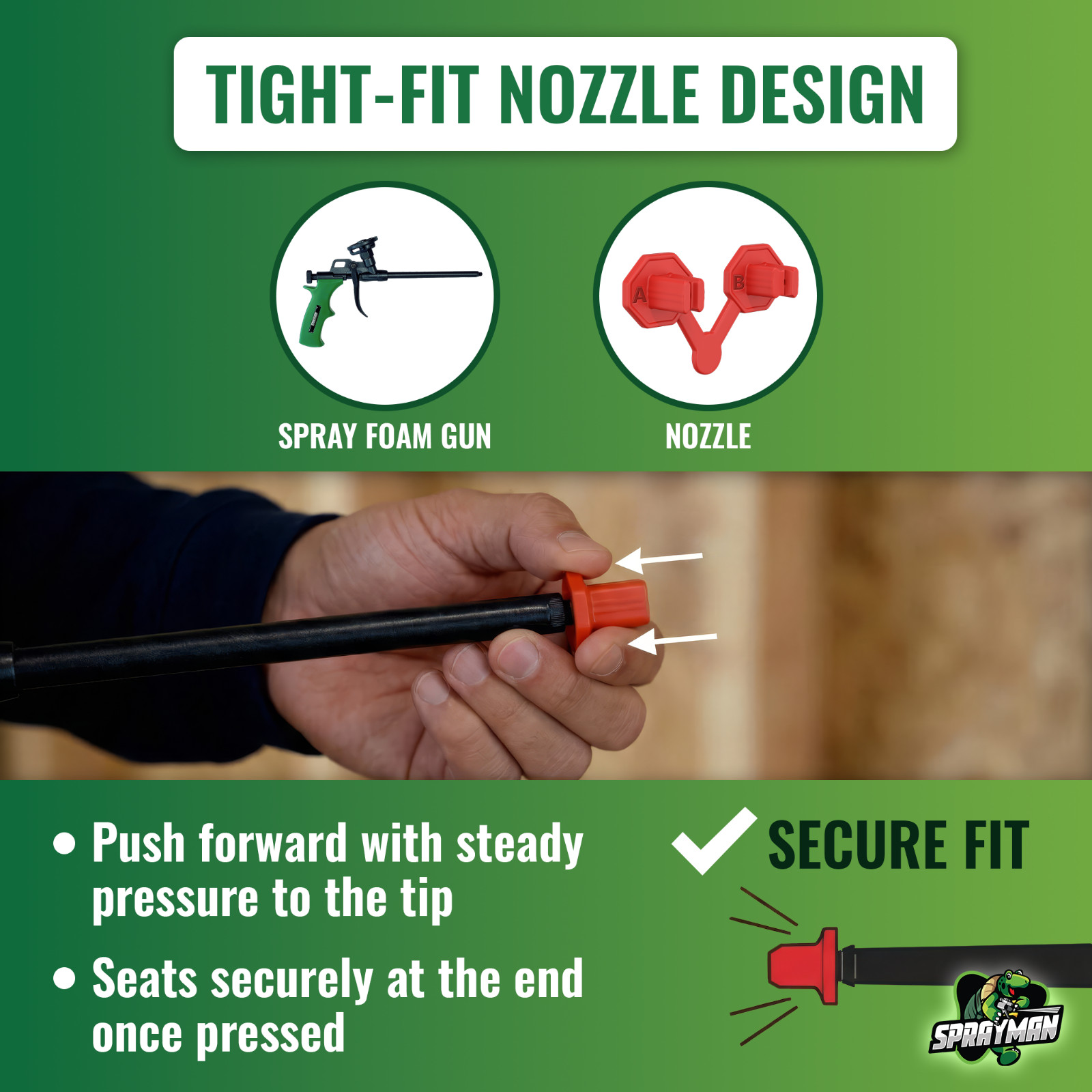 Sprayman Spray Foam Insulation Kit Closed Cell Expanding Fire Rated 720 BdFt 36P