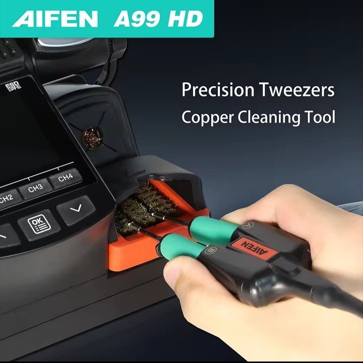 AIFEN–A99 HD Precision Tweezers With 210/245 Soldering Station FULL SET