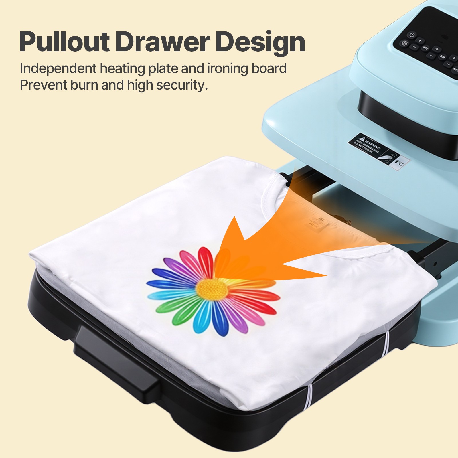 Auto Heat Press Machine for T Shirts – Heat Press 15×15 Sublimation Transfer