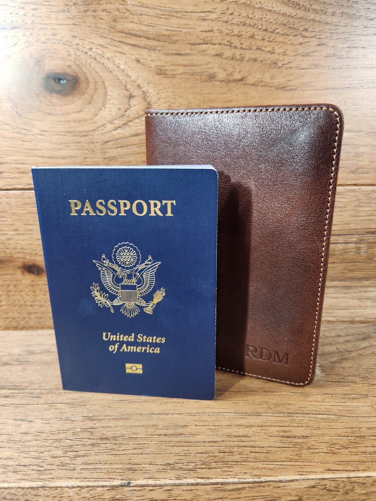 Colonel Littleton No. 27 Brown Leather Passport Wallet