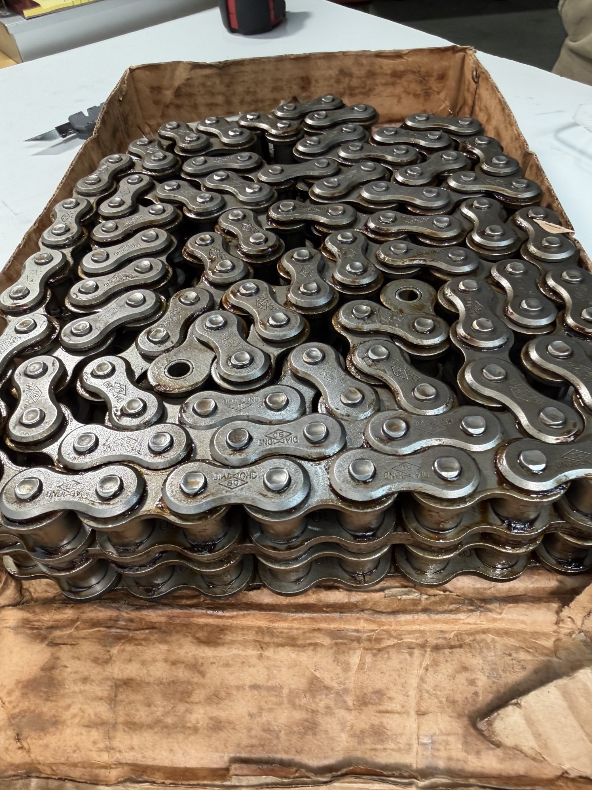 247844 Diamond DMD-80-2R-10FT Double Strand Roller Chain #80; 10′ L X-5334-010