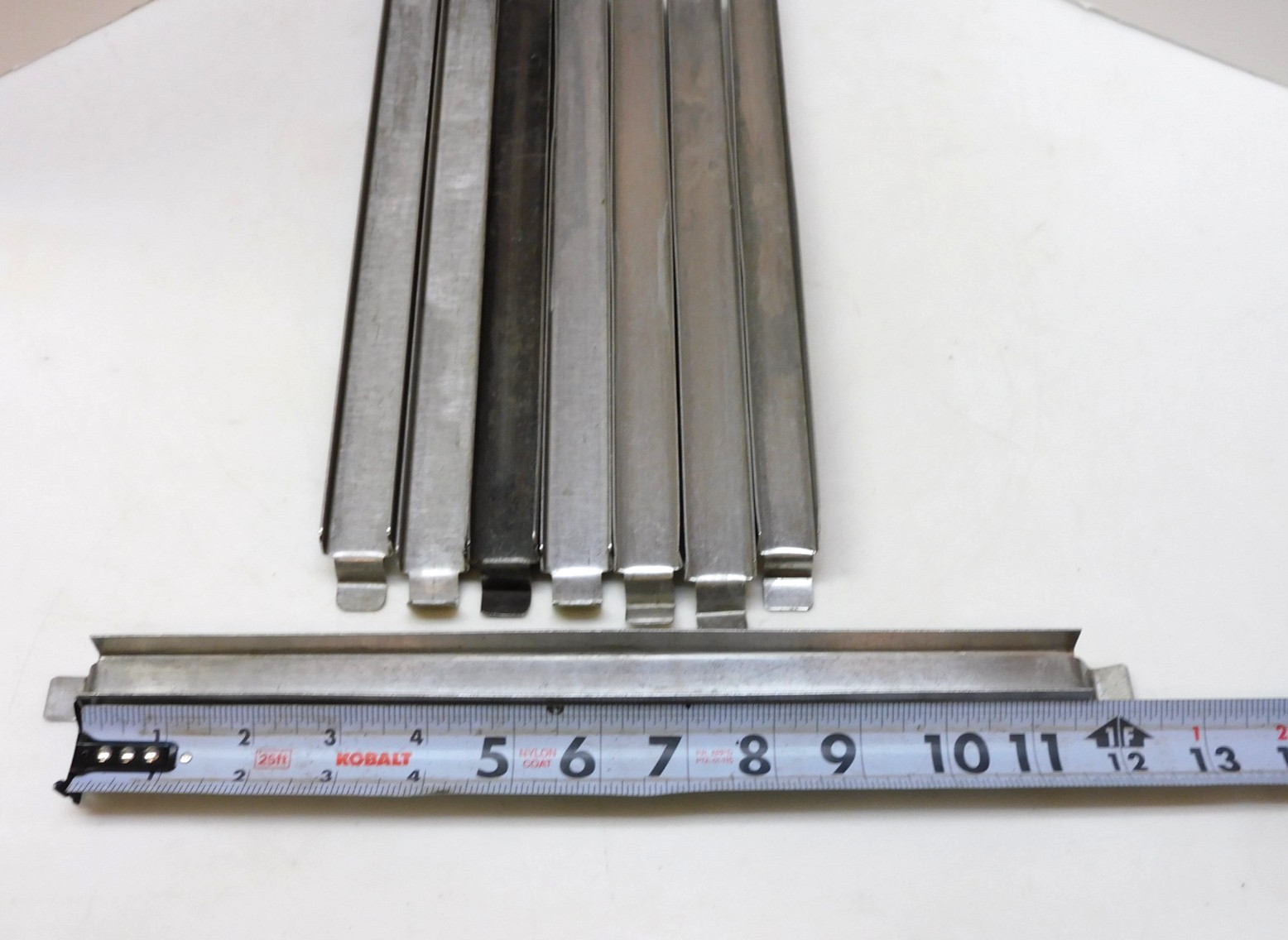 No Name 12″ Stainless Steel Adapter Bar Steam Table Divider Assorted Lot of 8