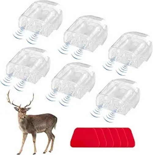 6 PCS White Car Whistles, Universal Animal Warning Devices to Avoid Collisions f