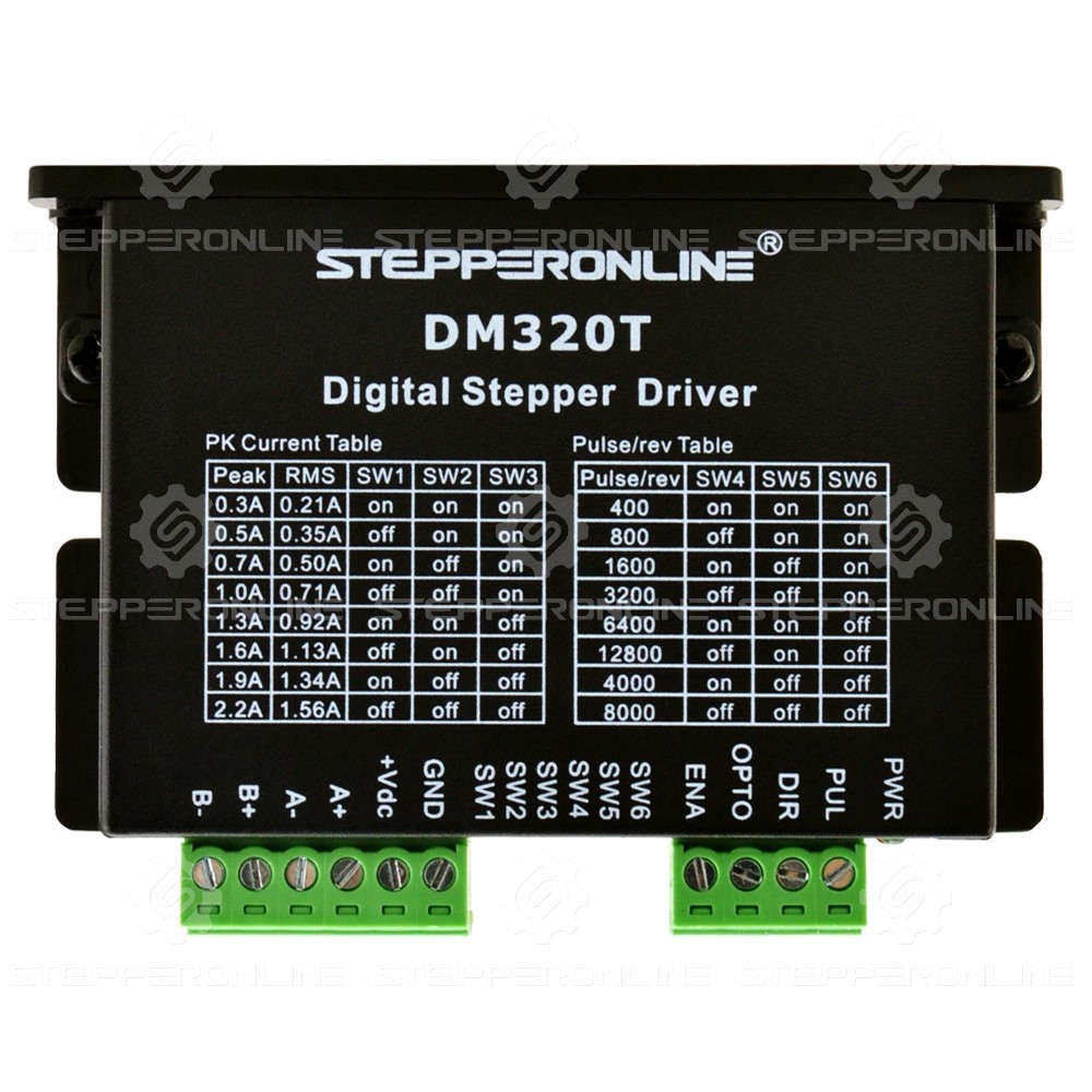 DM320T Digital Stepper Driver 0.3-2.2A 10-30VDC for Nema 8,11, 14, 16, 17 Motor