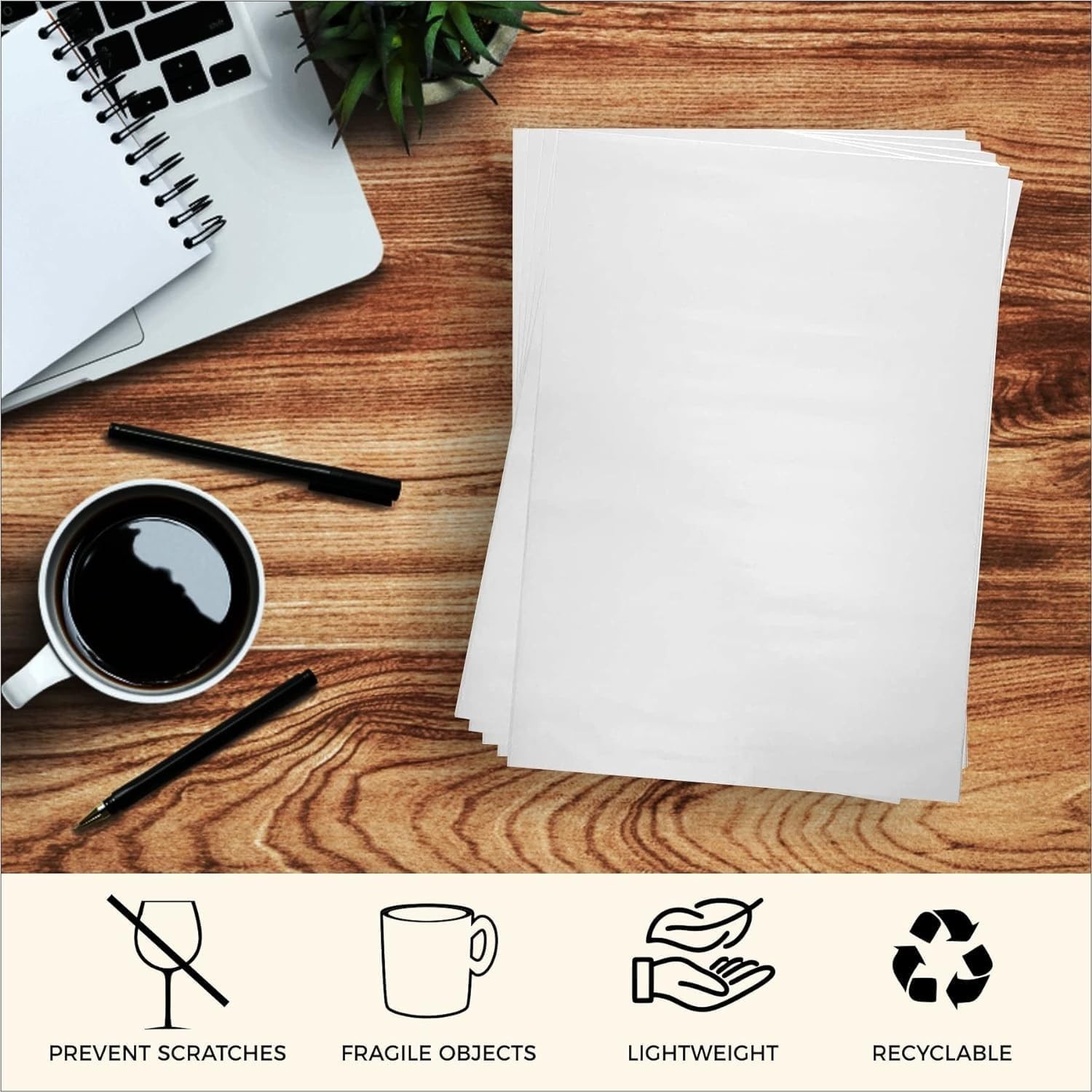 Bulk 300 Count 24×24 Inch Newsprint Packing Paper for Wrapping & Shipping Needs