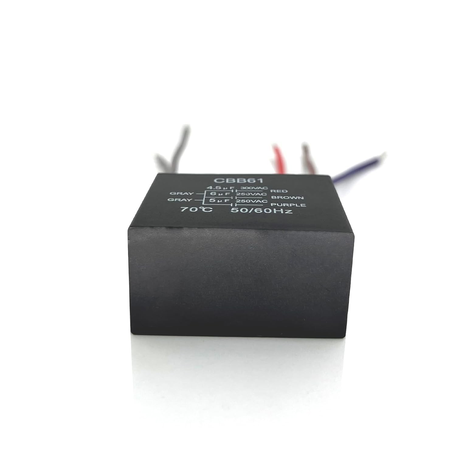 New CEILING FAN CAPACITOR CBB61 4.5Uf + 6Uf + 5Uf 5 WIRE 250V