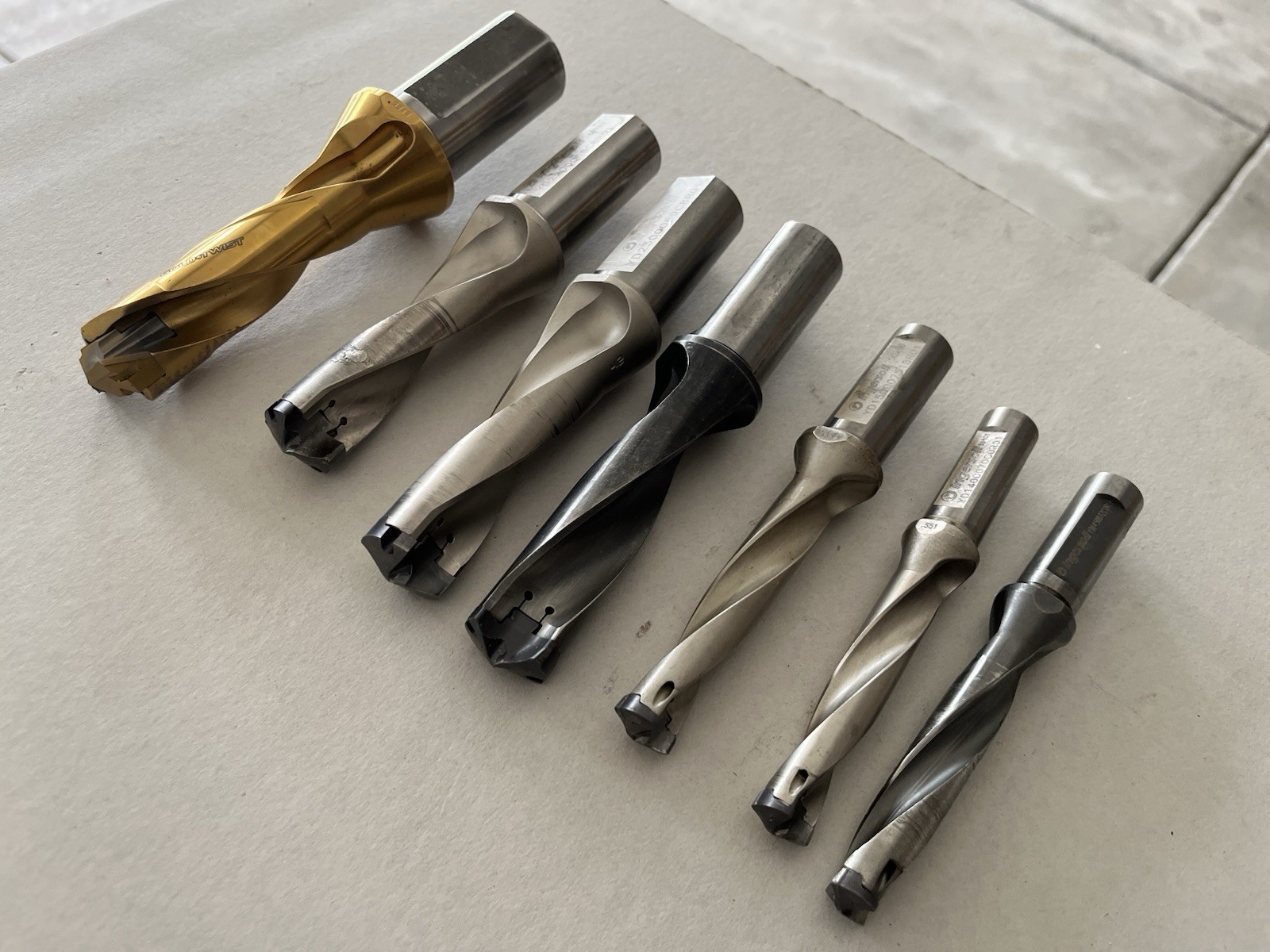 Ingersoll Carbide-Tipped Milling Bit End Mill 7/16in 2-Flute Lot of 7