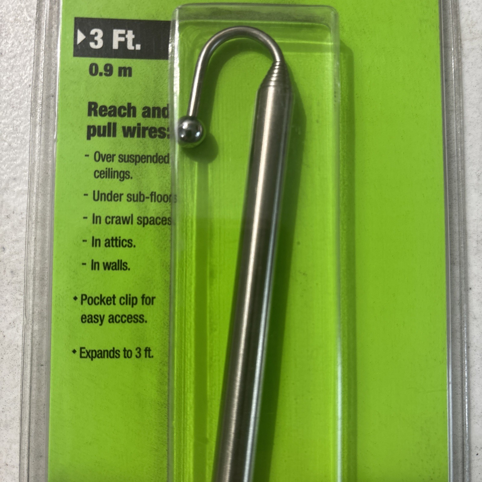 Greenlee Fp3 3 Ft. Telescoping Fish Pole Reacher Wire Pull
